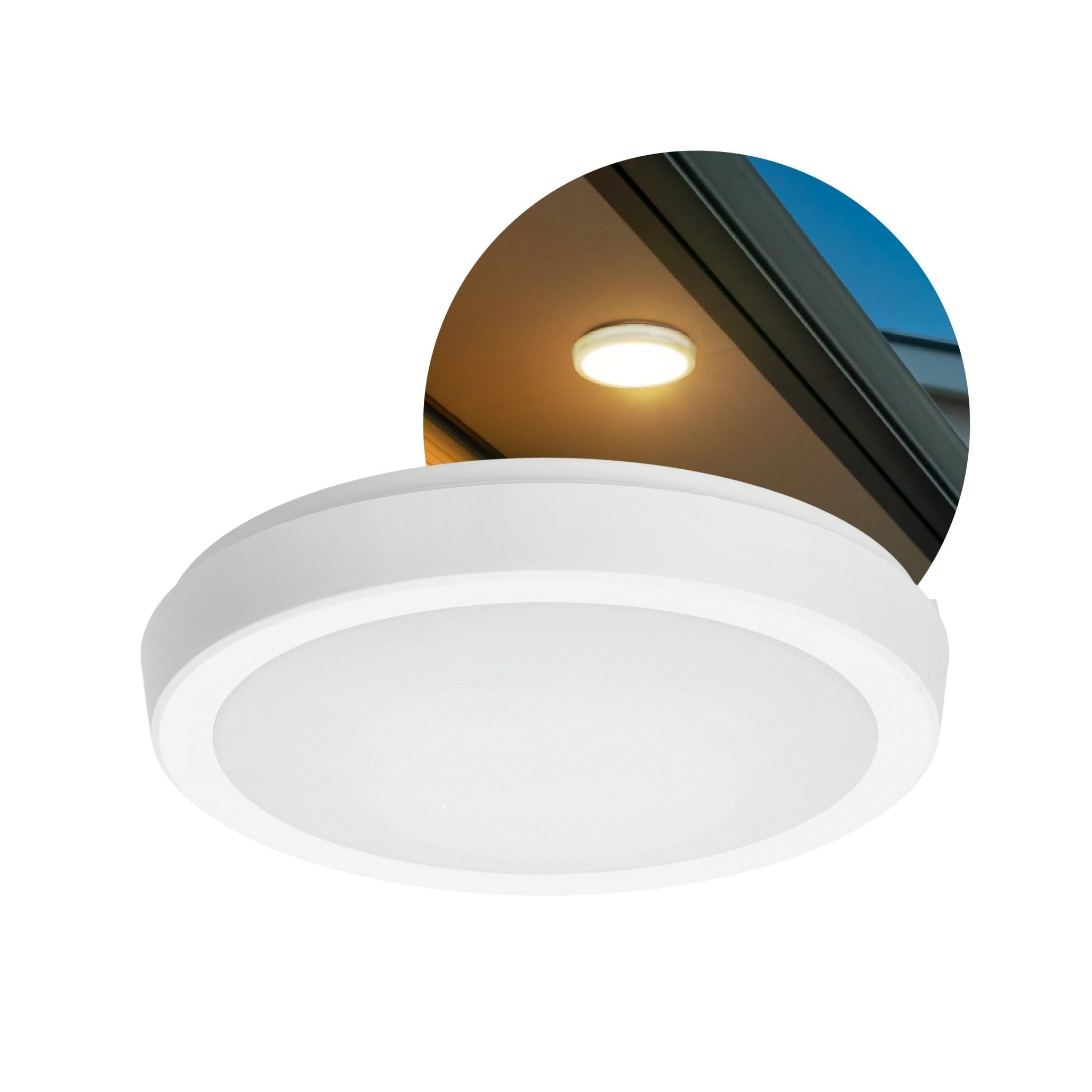 Lampa Sufitowa LED 24W Biała Okrągła CCT Regulacja Barwy Oprawa Natynkowa - LAITICA