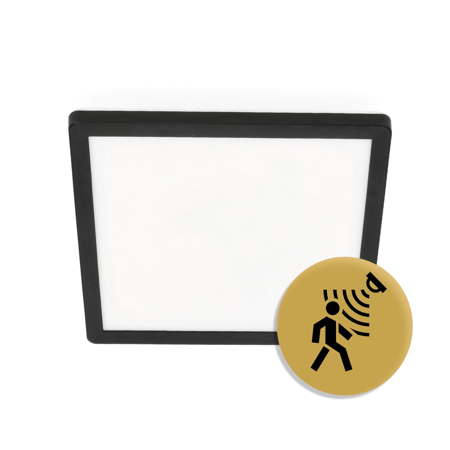 Lampa sufitowa LED 24W z czujnikiem ruchu i zmierzchu, 3 barwy światła CCT, IP54 + pilot | inteligentny plafon - LAITICA