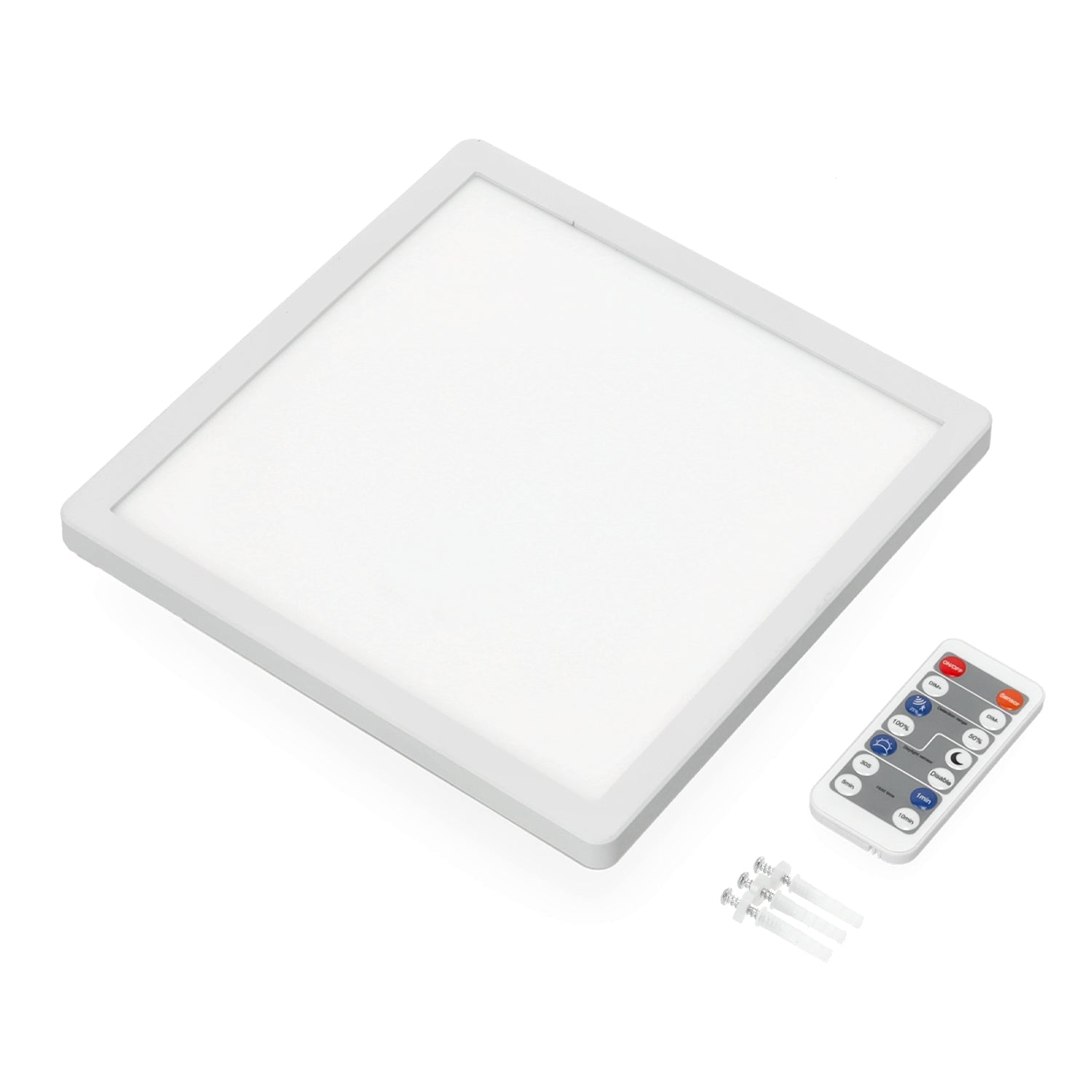 Lampa sufitowa LED 24W z czujnikiem ruchu i zmierzchu, 3 barwy światła CCT, IP54 + pilot | inteligentny plafon - LAITICA