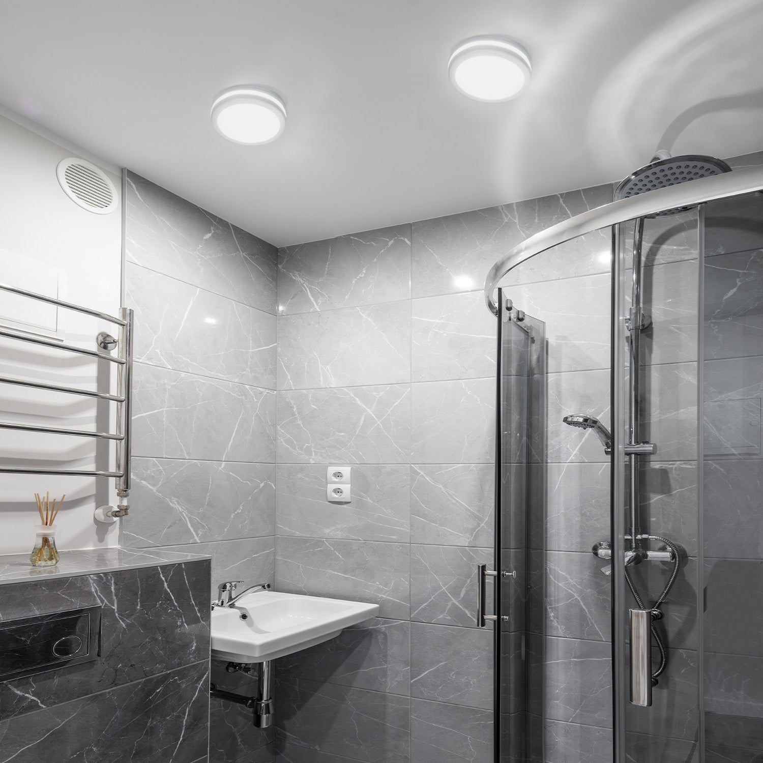 Lampa sufitowa LED CAIRO 18W okrągła REGULACJA barwy światła PLAFON biały - LAITICA