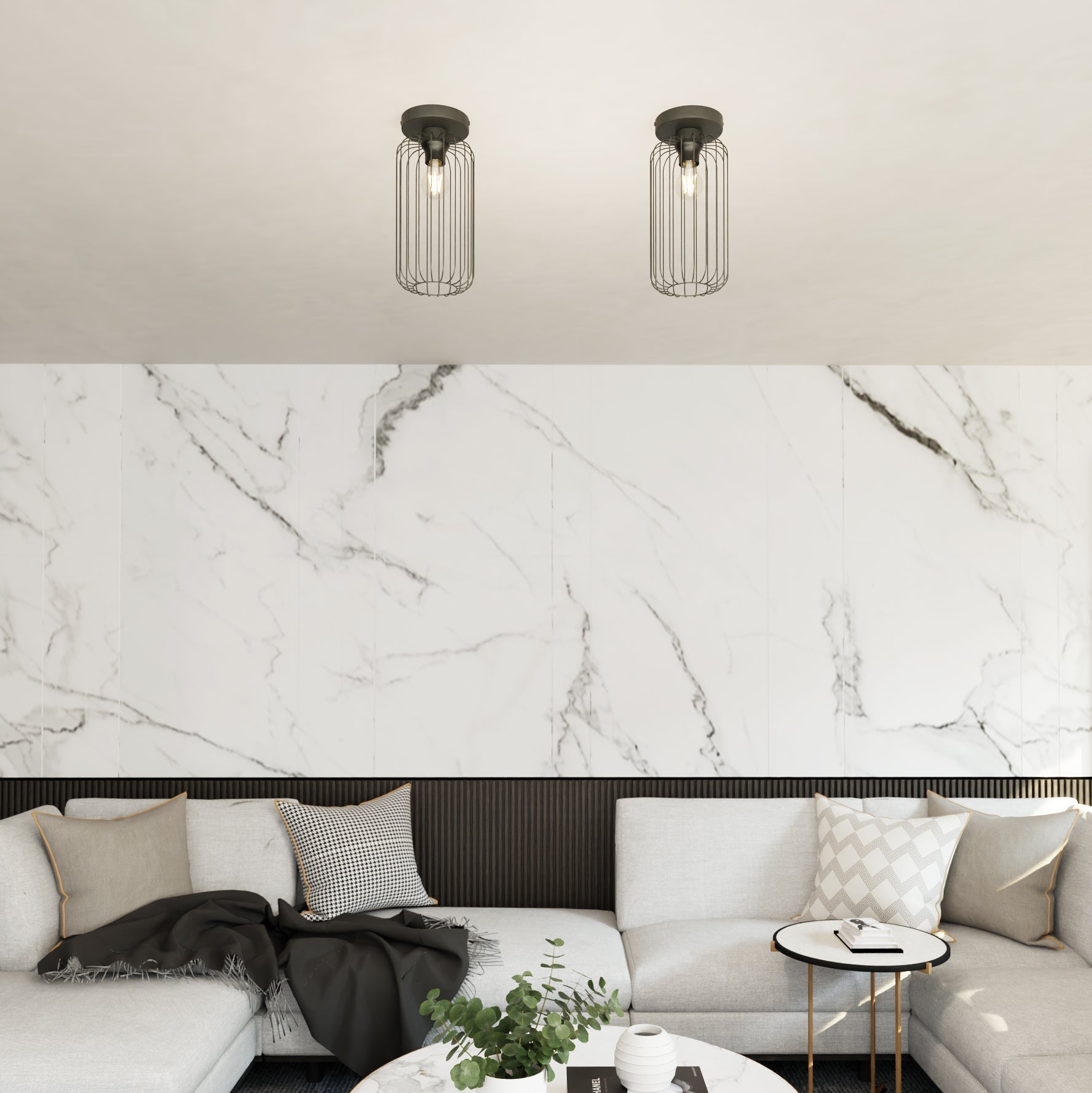 Lampa Sufitowa LIMA Czarna 1 - punktowa E27 1x15W Metalowa Plafon Loft - LAITICA