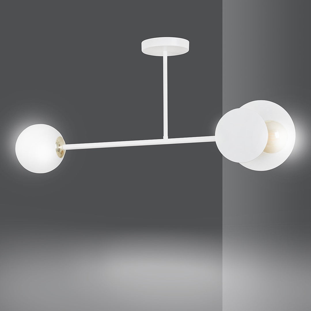 Lampa sufitowa MINERVA 2 WHITE oryginalna klosz biała - LAITICA