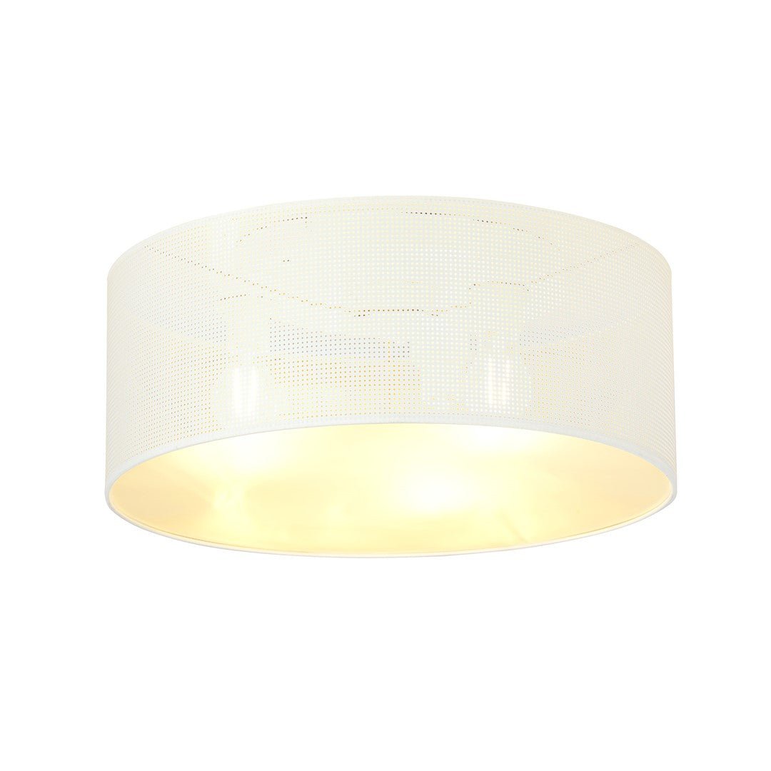 Lampa sufitowa PLAFON OLIMPIA biało - złoty 3 punkty światła E27 - LAITICA