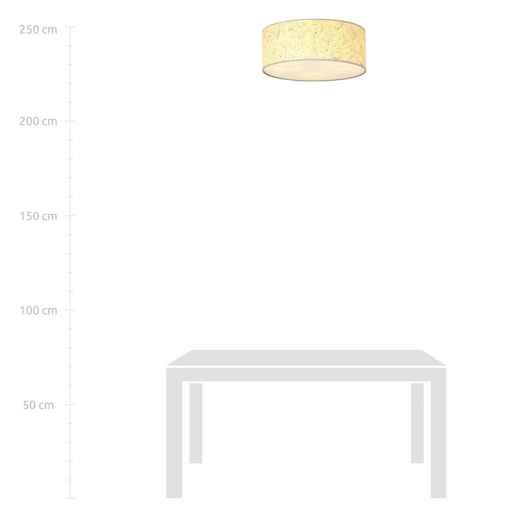 Lampa sufitowa PLAFON OLIMPIA odcienie brązu 3 punkty światła E27 CORK - LAITICA