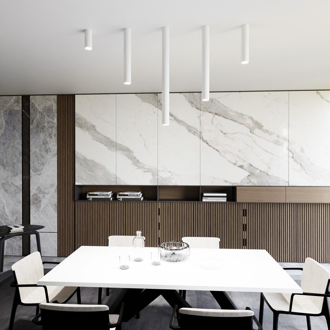 Lampa sufitowa TECNO 1L WHITE nowoczesna, spot, biała - LAITICA