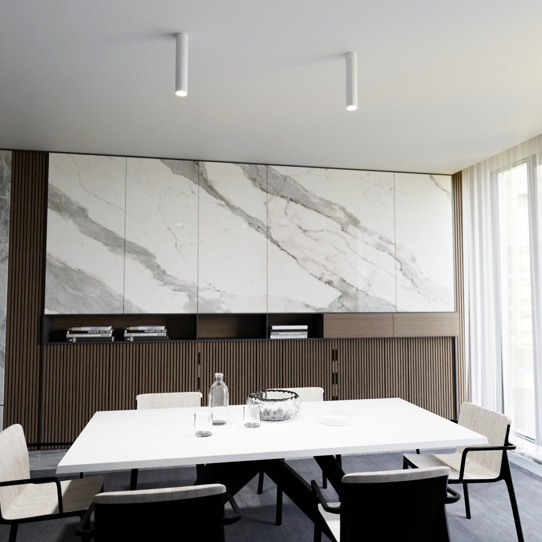 Lampa sufitowa TECNO 1M WHITE nowoczesna, spot, biała - LAITICA