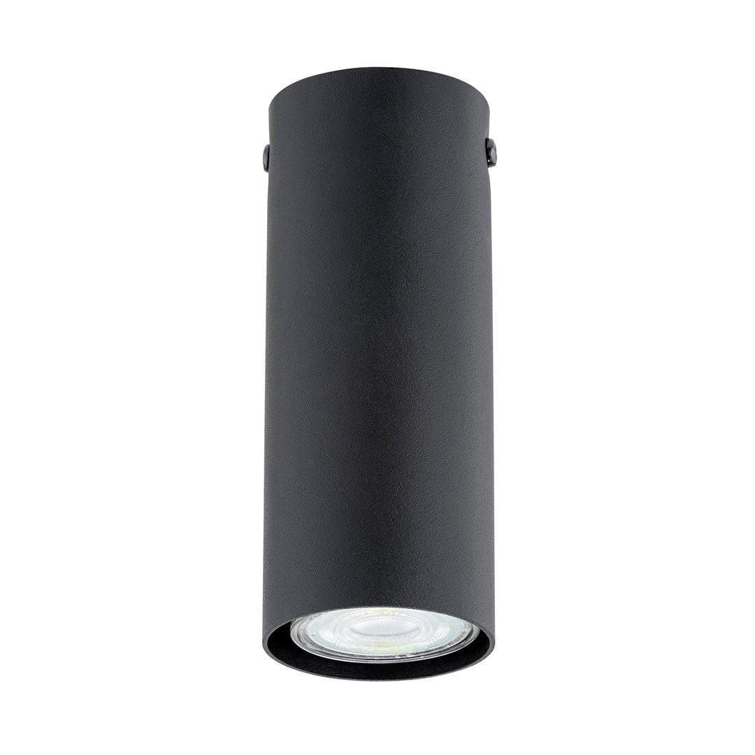 Lampa sufitowa TECNO 1S BLACK nowoczesna, spot, czarna - LAITICA