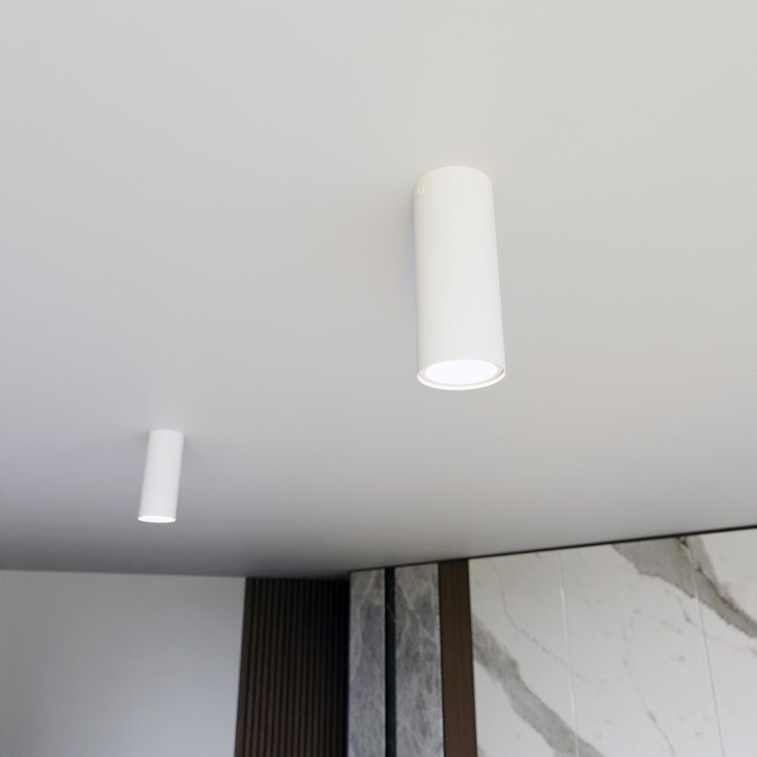 Lampa sufitowa TECNO 1S WHITE nowoczesna, spot, biała - LAITICA