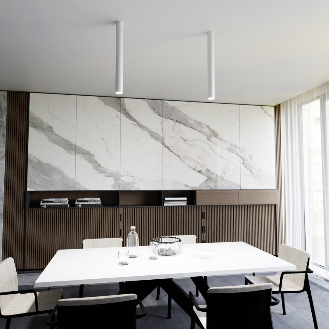 Lampa sufitowa TECNO 1XL WHITE nowoczesna, spot, biała - LAITICA