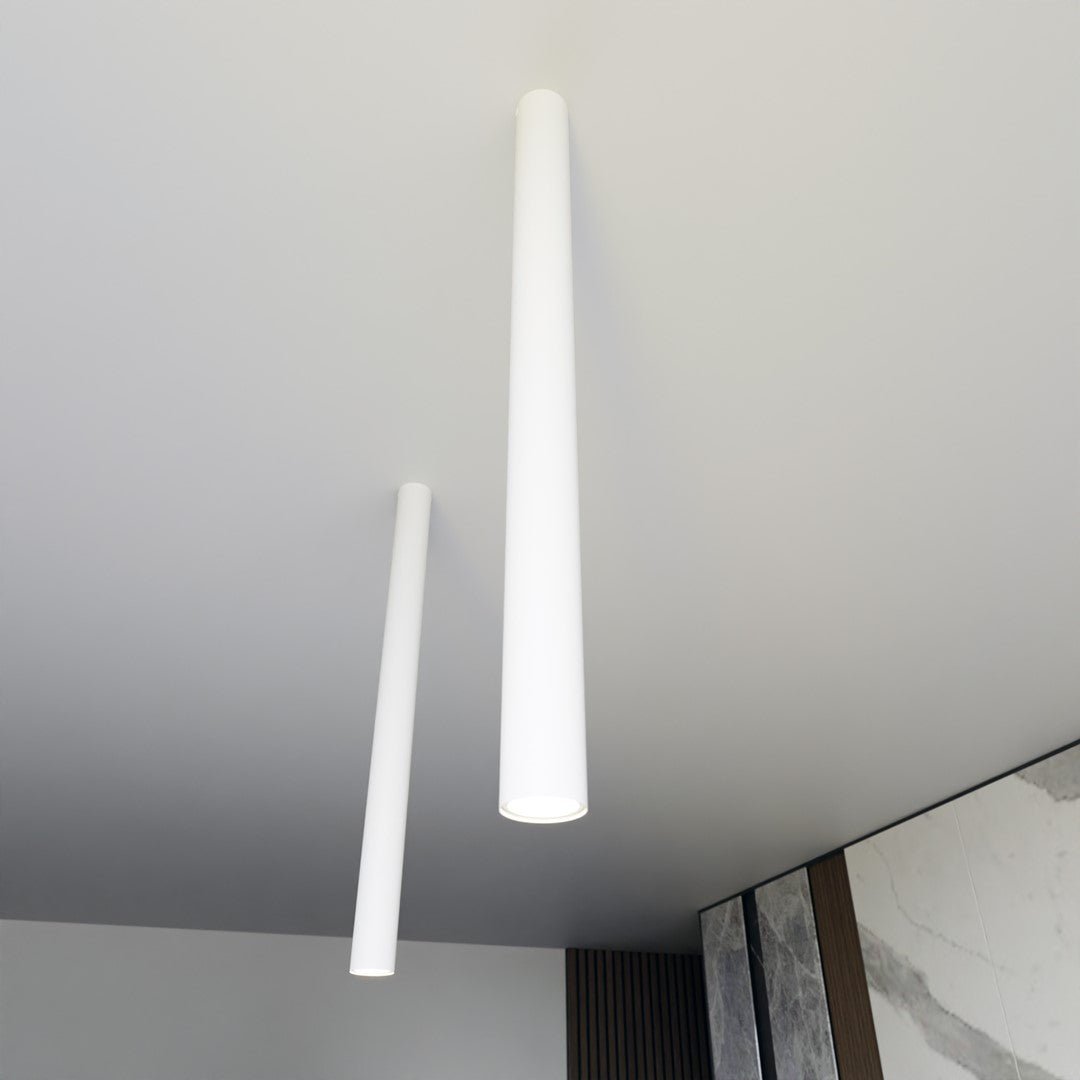 Lampa sufitowa TECNO 1XXL WHITE nowoczesna, spot, biała - LAITICA