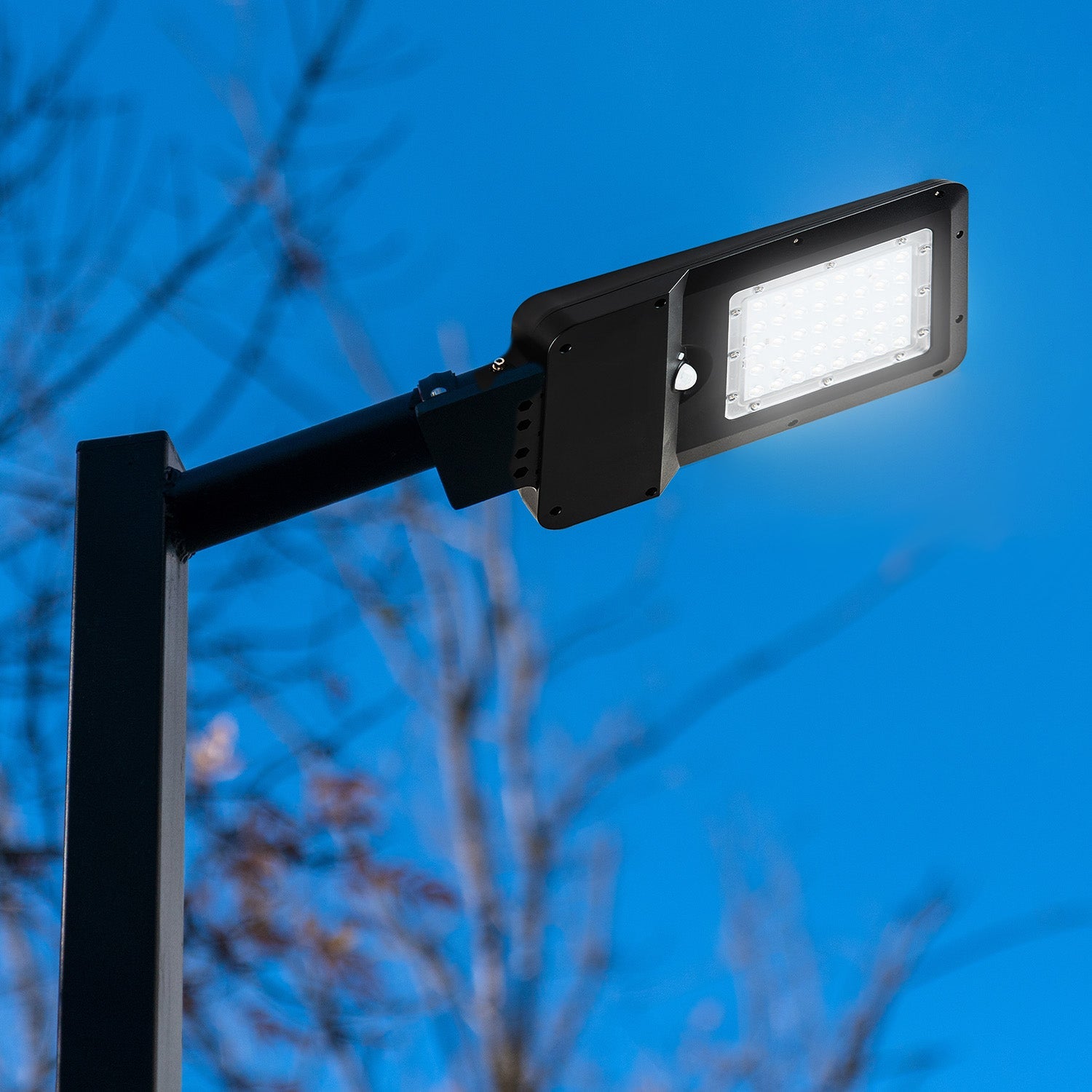 Lampa ULICZNA Solarna Czujnik Ruchu Latarnia 15W Naświetlacz IP65 MOCNA - LAITICA