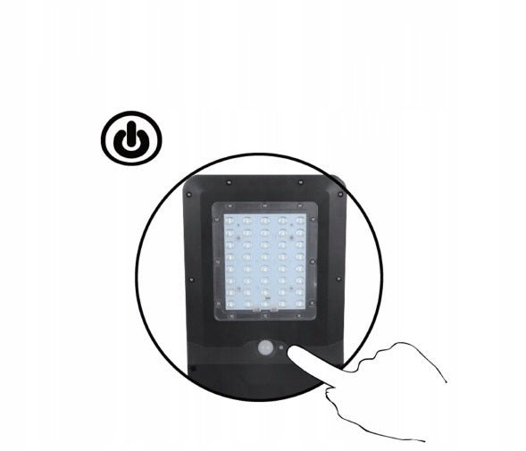 Lampa ULICZNA Solarna Czujnik Ruchu Latarnia 15W Naświetlacz IP65 MOCNA - LAITICA