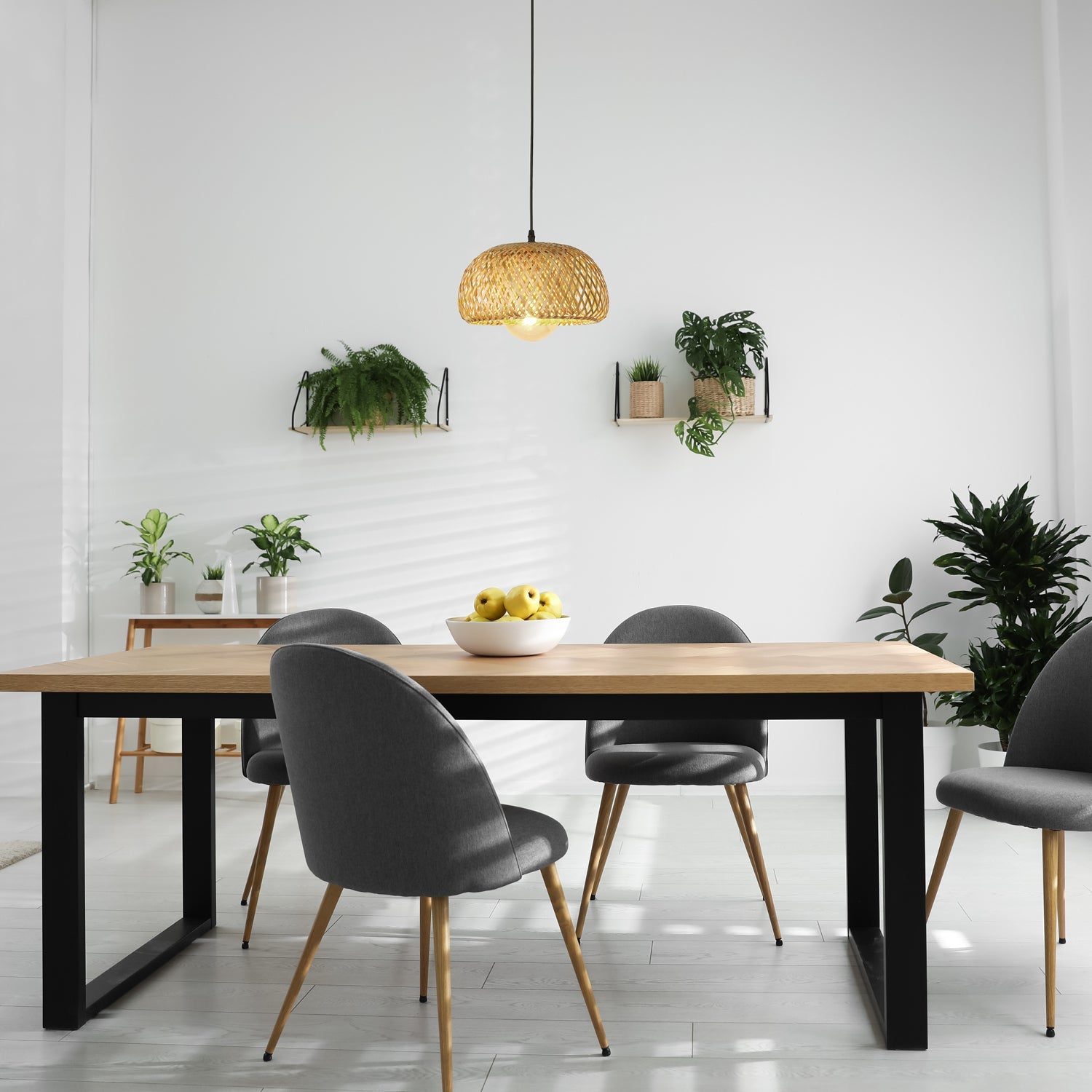 Lampa wisząca BOHO mała BAKU S 30cm Bambusowa 1xE27 sufitowa Naturalna - LAITICA