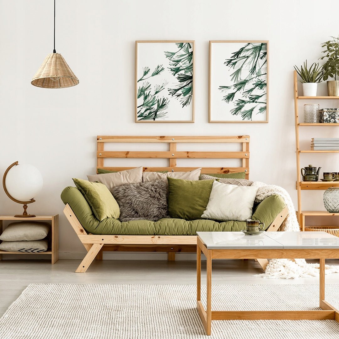 Lampa Wisząca BOHO Sufitowa Rattanowa E27 odcienie beżu Pleciona - LAITICA