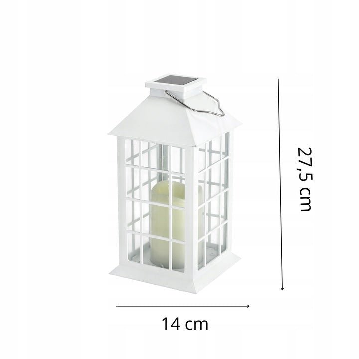 Lampion Solarna LED Latarnia Lampa Ogrodowa Latarenka Biała LLS - LAITICA