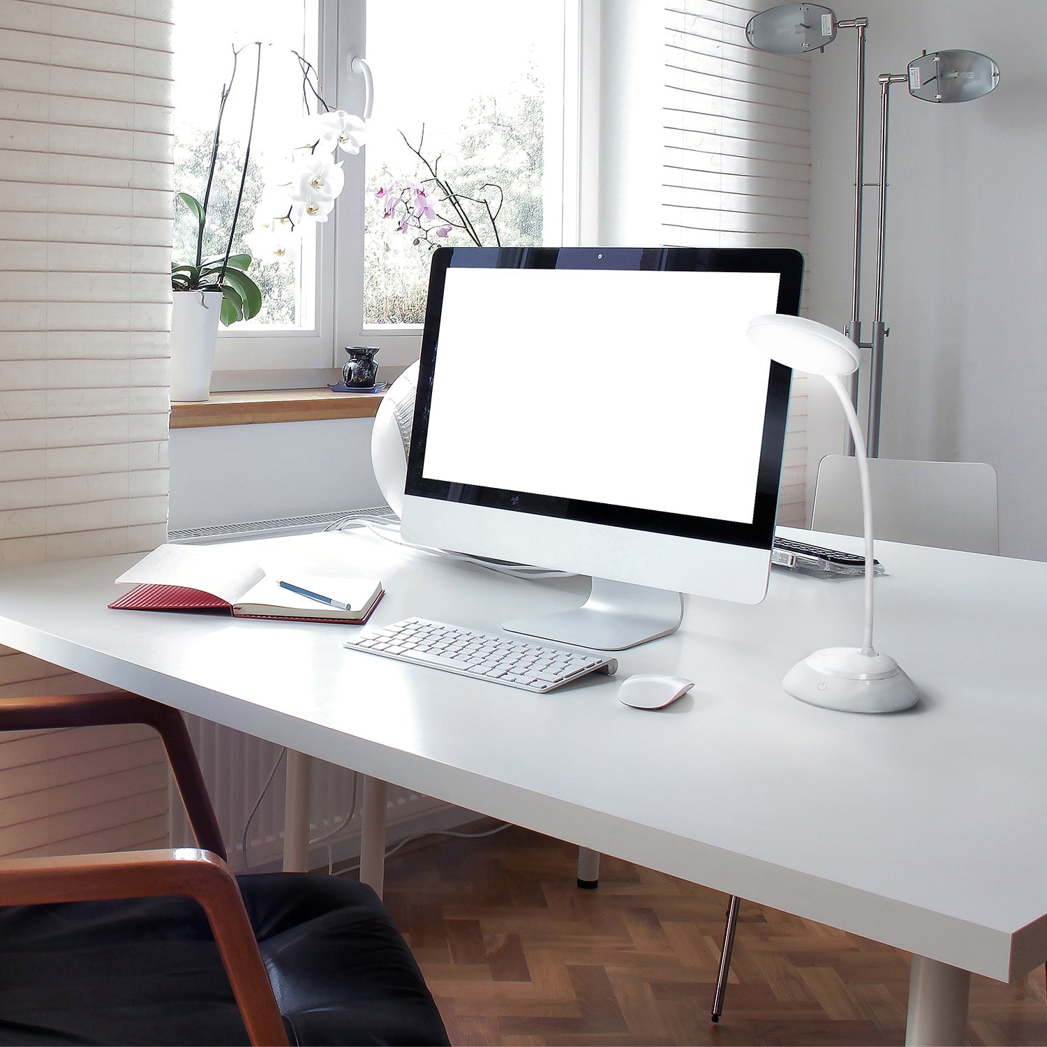 Lampka biurkowa 5W LED BIAŁA Przenośna USB Regulacja Barw Bezprzewodowa - LAITICA