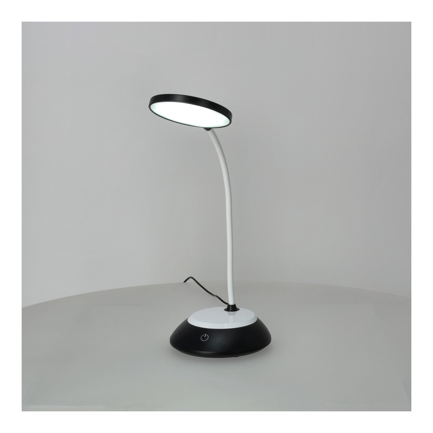 Lampka biurkowa 5W LED CZARNA Przenośna USB Regulacja Barw Bezprzewodowa - LAITICA