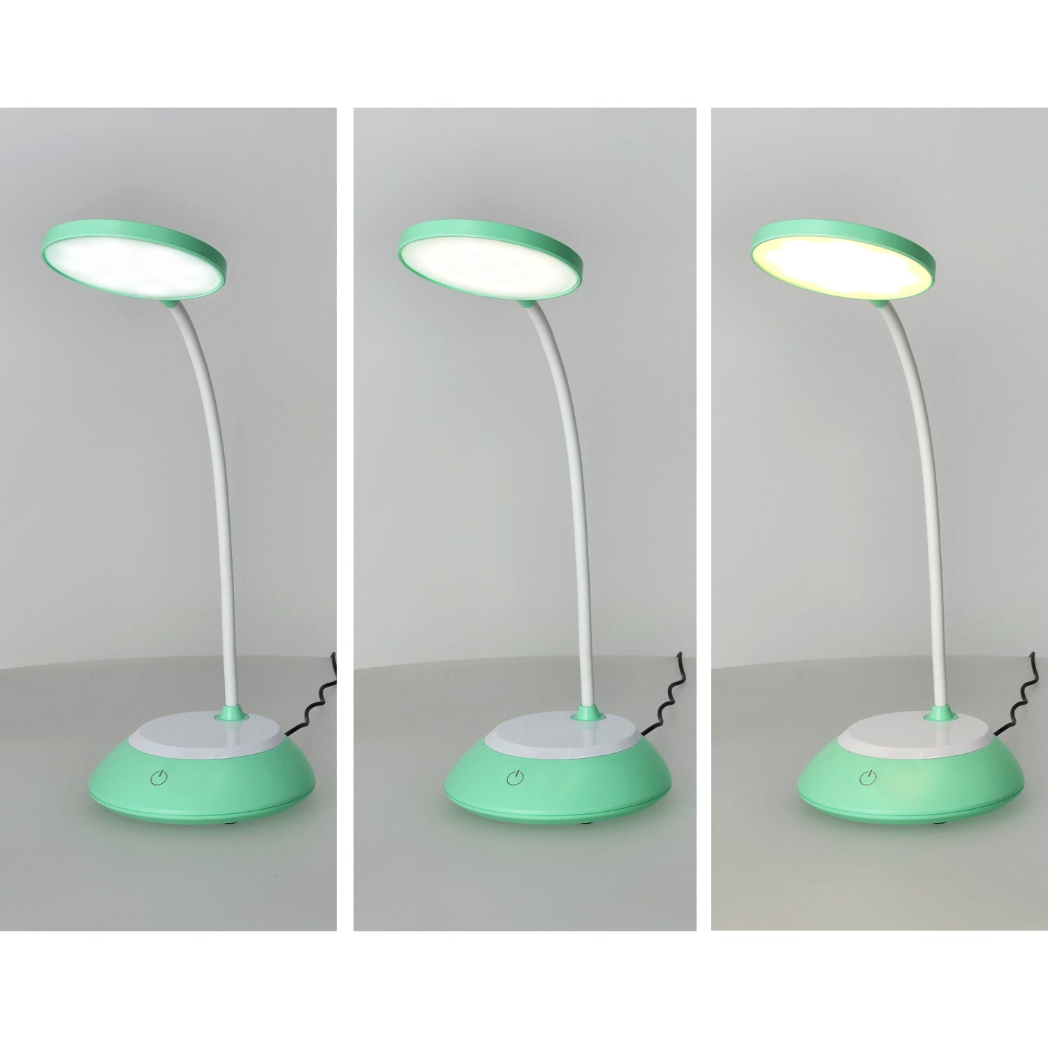 Lampka biurkowa 5W LED MIĘTOWA Przenośna USB Regulacja Barw Bezprzewodowa - LAITICA