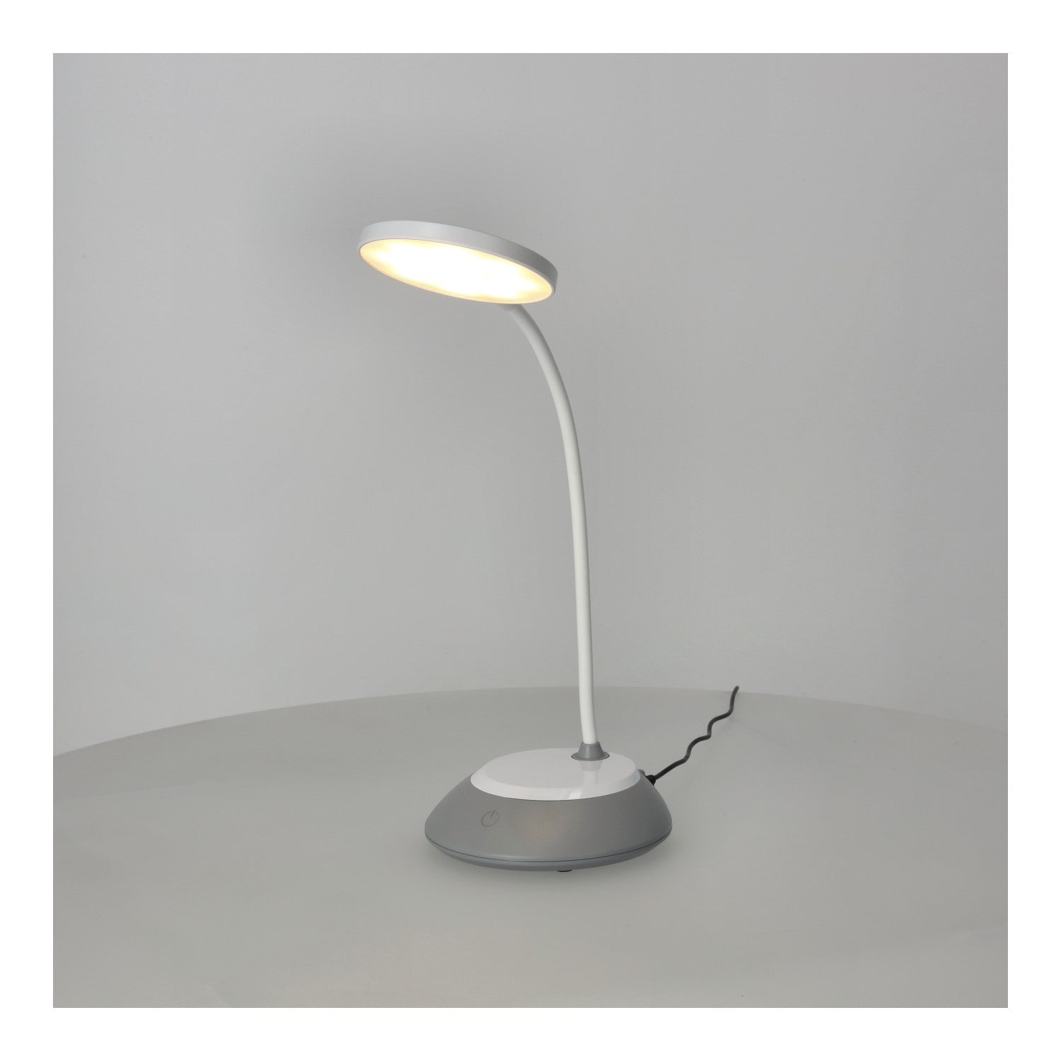 Lampka biurkowa 5W LED SZARA Przenośna USB Regulacja Barw Bezprzewodowa - LAITICA