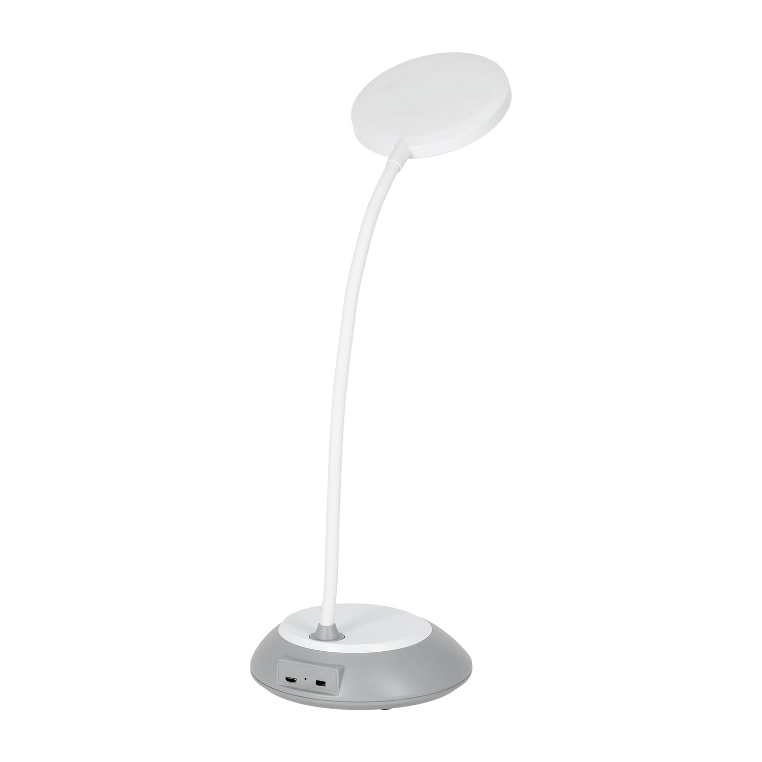 Lampka biurkowa 5W LED SZARA Przenośna USB Regulacja Barw Bezprzewodowa - LAITICA