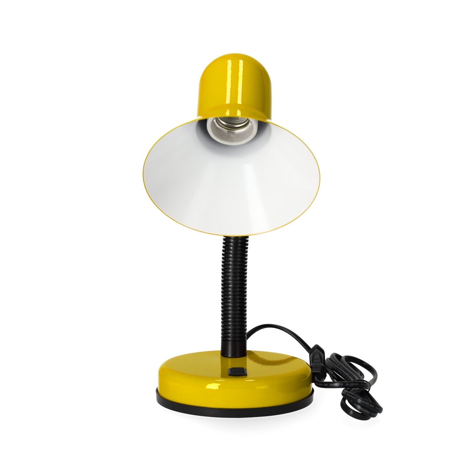 Lampka biurkowa LAMBI z regulowanym kloszem żółta - LAITICA