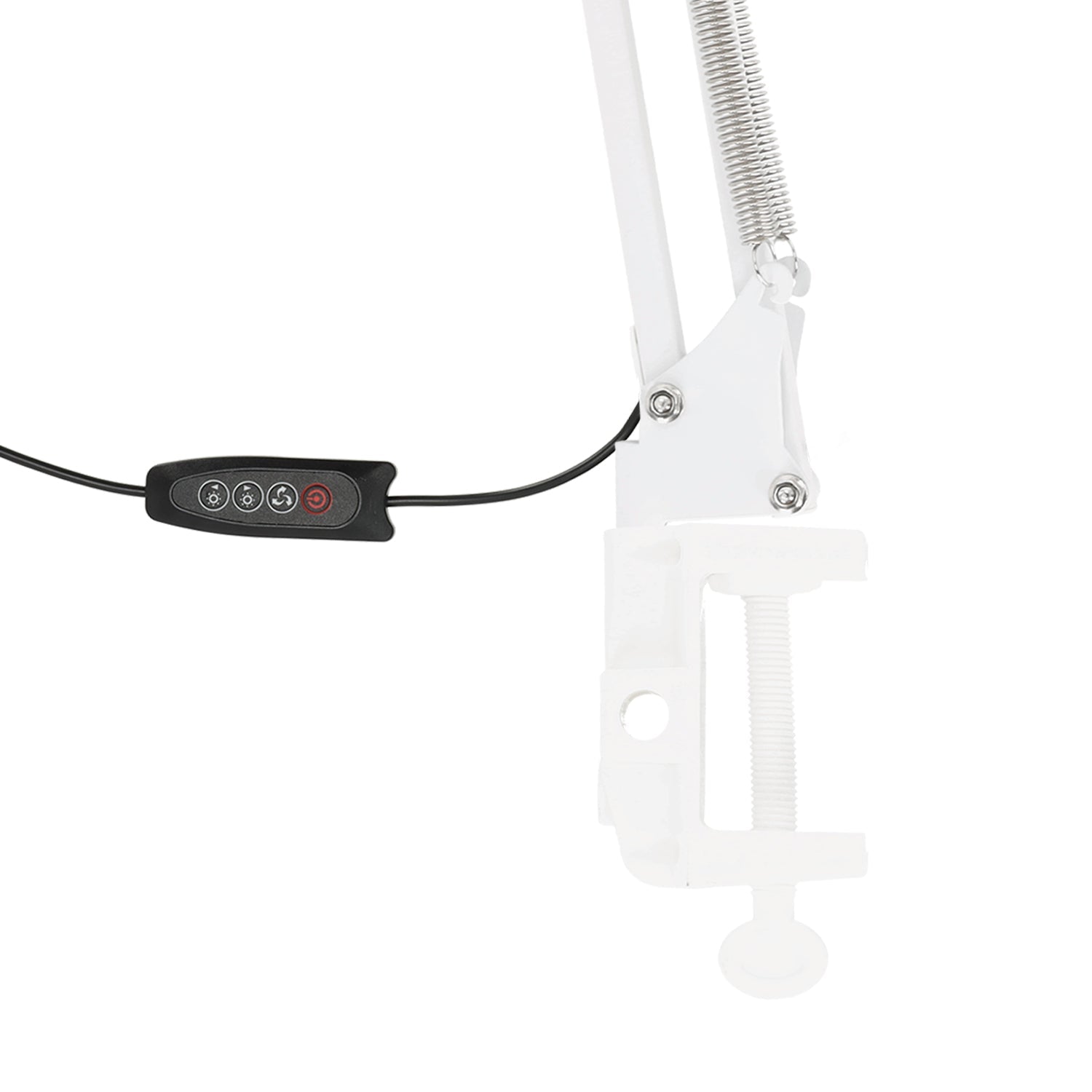 Lampka biurkowa LED 14W montaż do blatu regulacja ramienia ściemniacz 3 barwy światła CCT - LAITICA