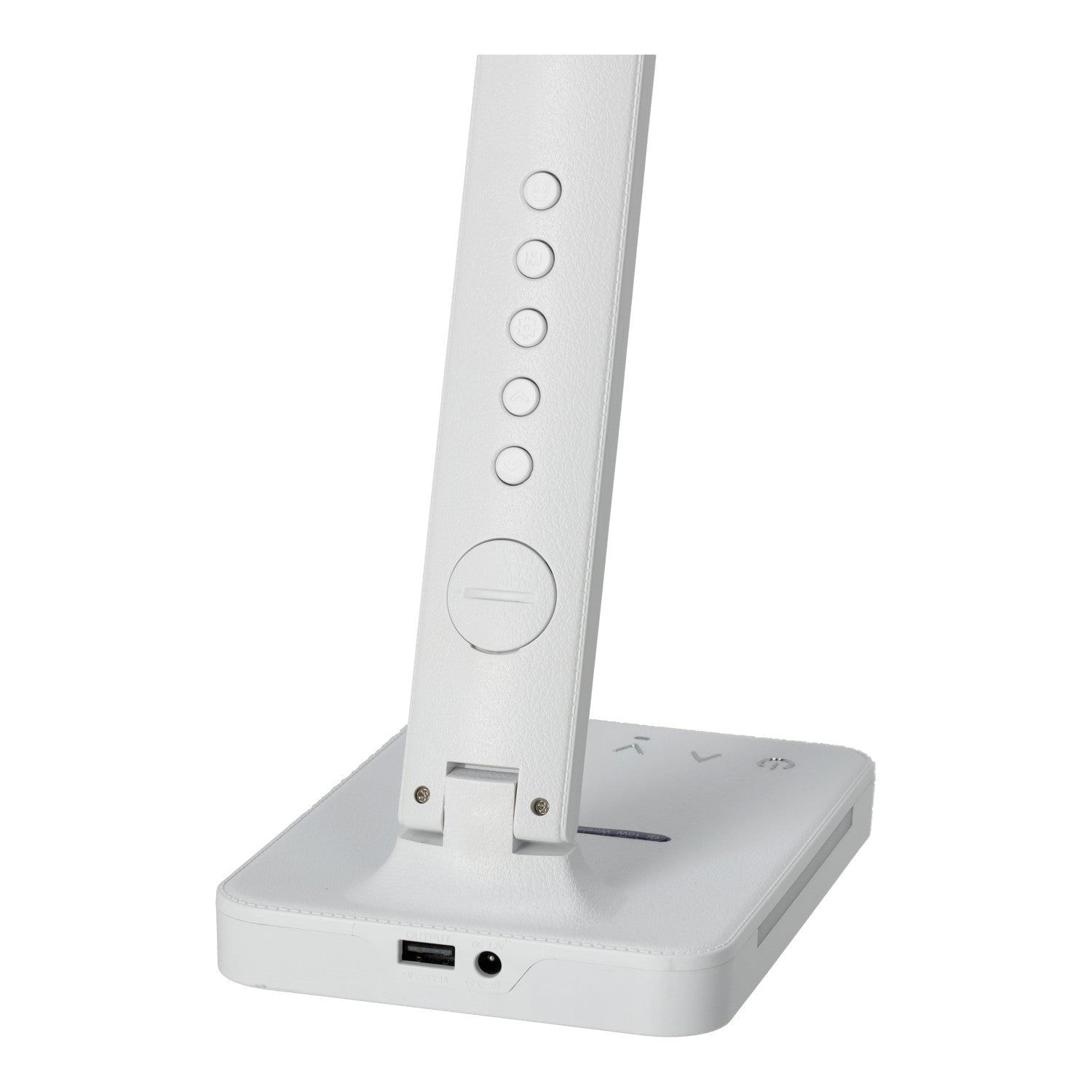 Lampka Biurkowa LED 7W BIAŁA Wyświetlacz Ładowarka Indukcyjna Q1 Alarm USB - LAITICA