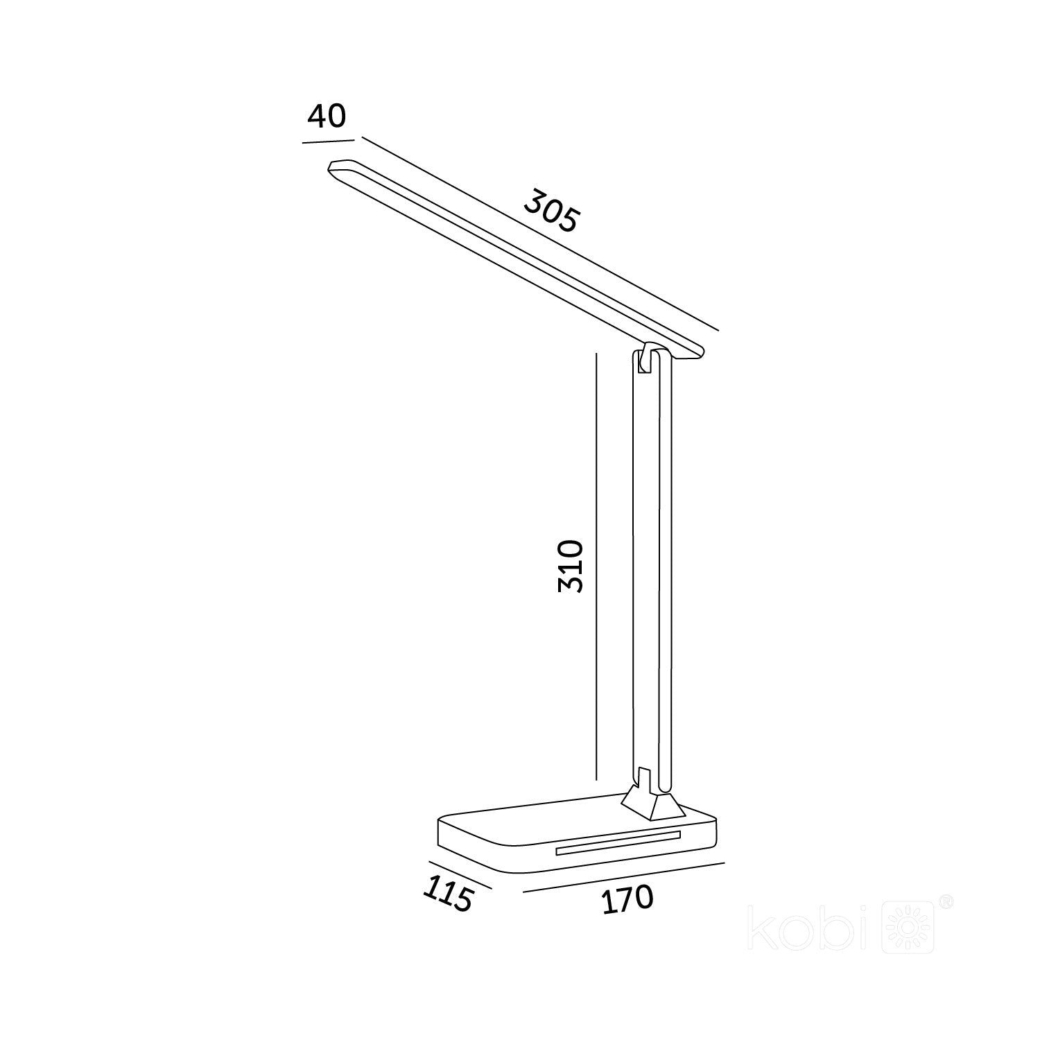 Lampka Biurkowa LED 7W BIAŁA Wyświetlacz Ładowarka Indukcyjna Q1 Alarm USB - LAITICA