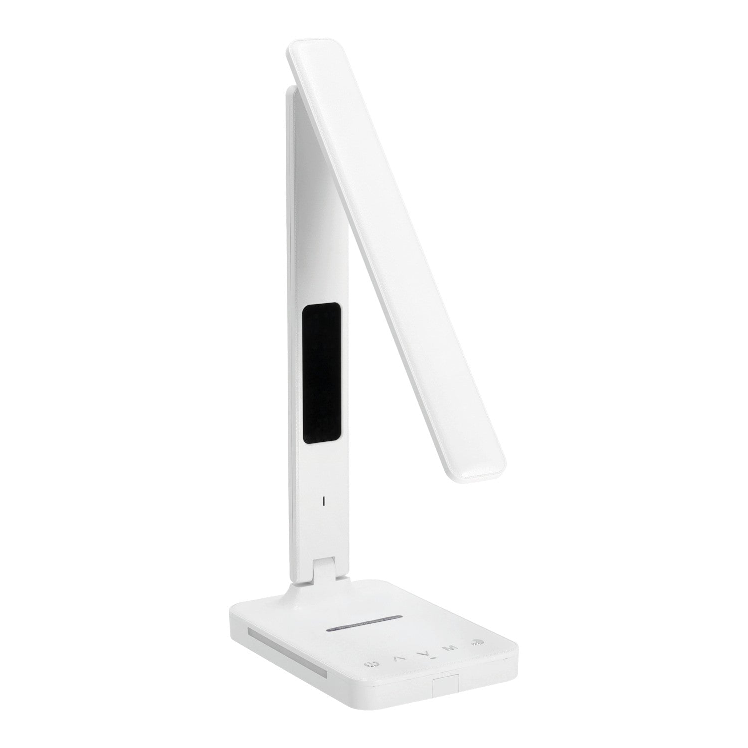 Lampka Biurkowa LED 7W BIAŁA Wyświetlacz Ładowarka Indukcyjna Q1 Alarm USB - LAITICA