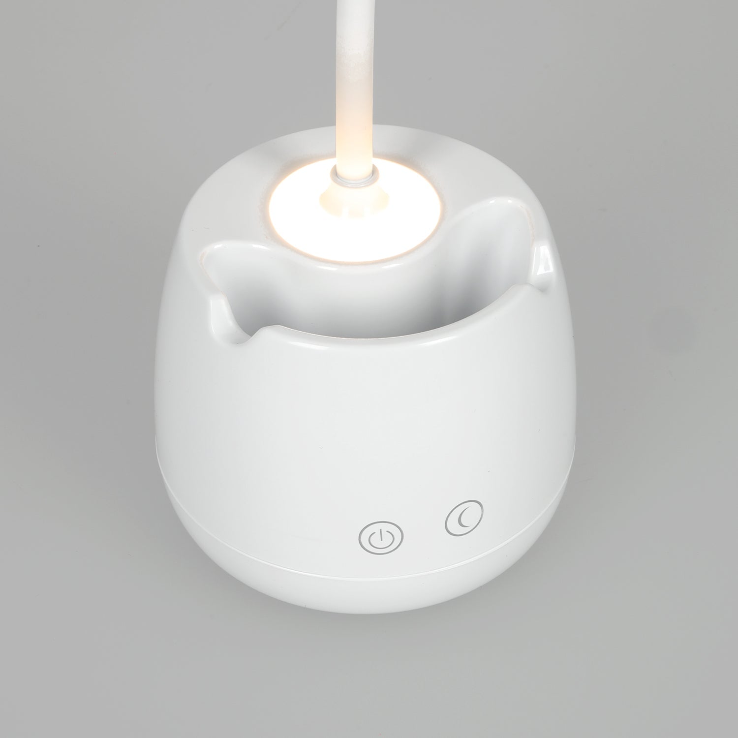 Lampka biurkowa LED akumulatorowa 5W USB z organizerem 2 barwy światła szkolna - LAITICA