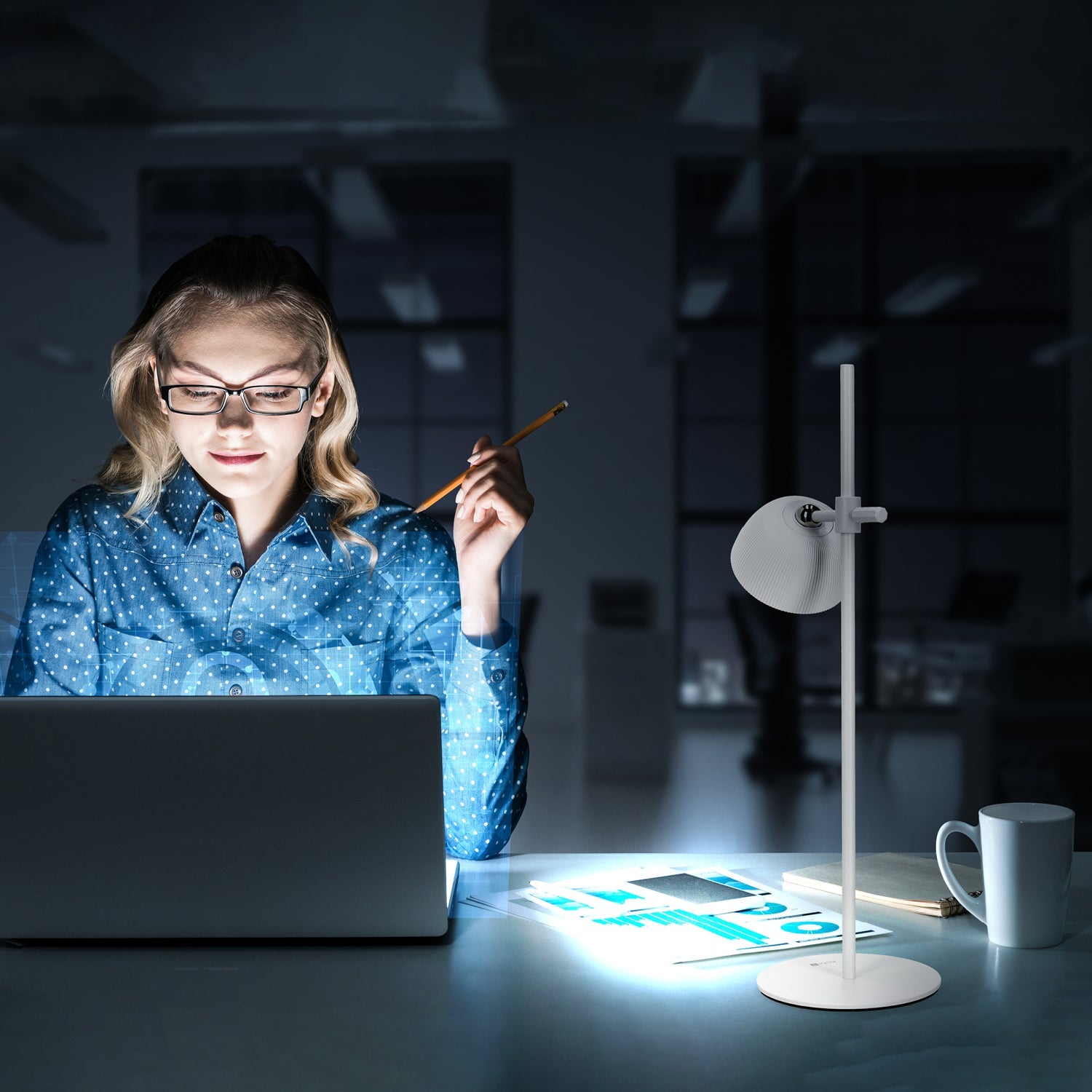 Lampka LED 3,5W FLORENCE regulacja barwy światła BIAŁA 4w1 ładowanie USB - LAITICA