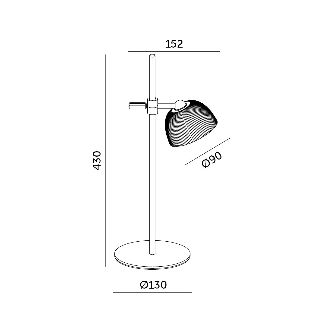 Lampka LED FLORENCE 3,5W regulacja barwy światła CZARNA 4w1 ładowanie USB - LAITICA
