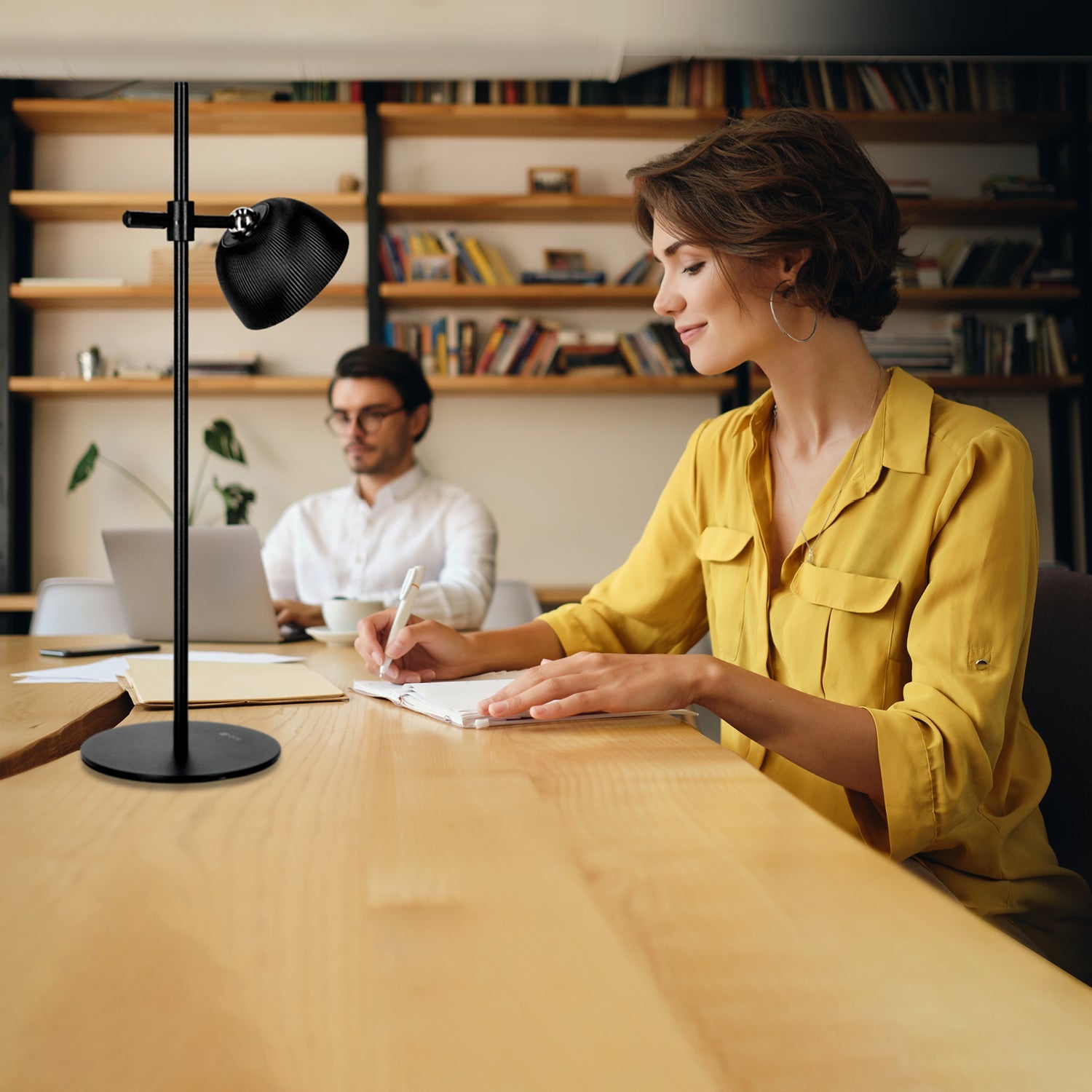 Lampka LED FLORENCE 3,5W regulacja barwy światła CZARNA 4w1 ładowanie USB - LAITICA