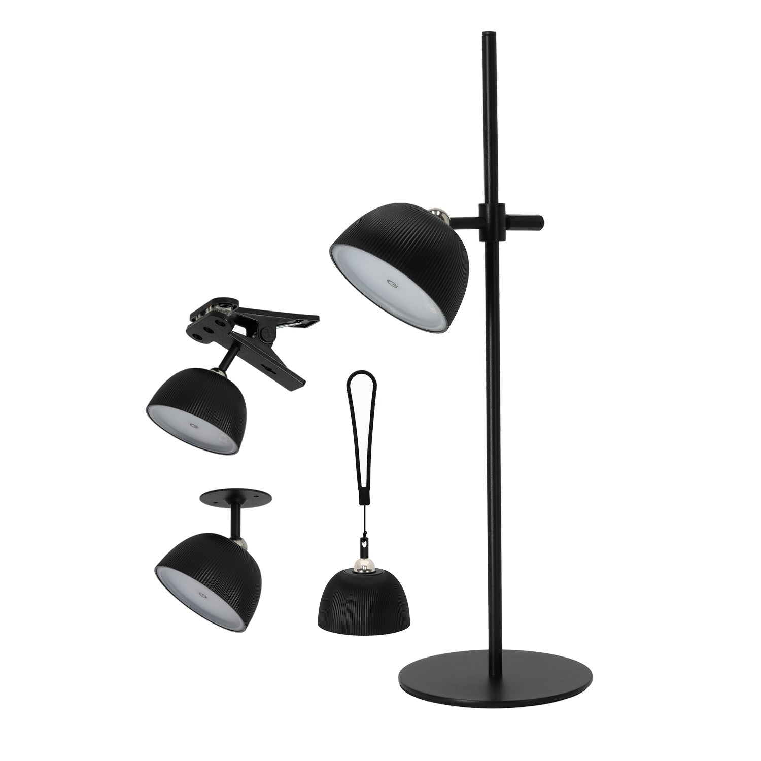 Lampka LED FLORENCE 3,5W regulacja barwy światła CZARNA 4w1 ładowanie USB - LAITICA