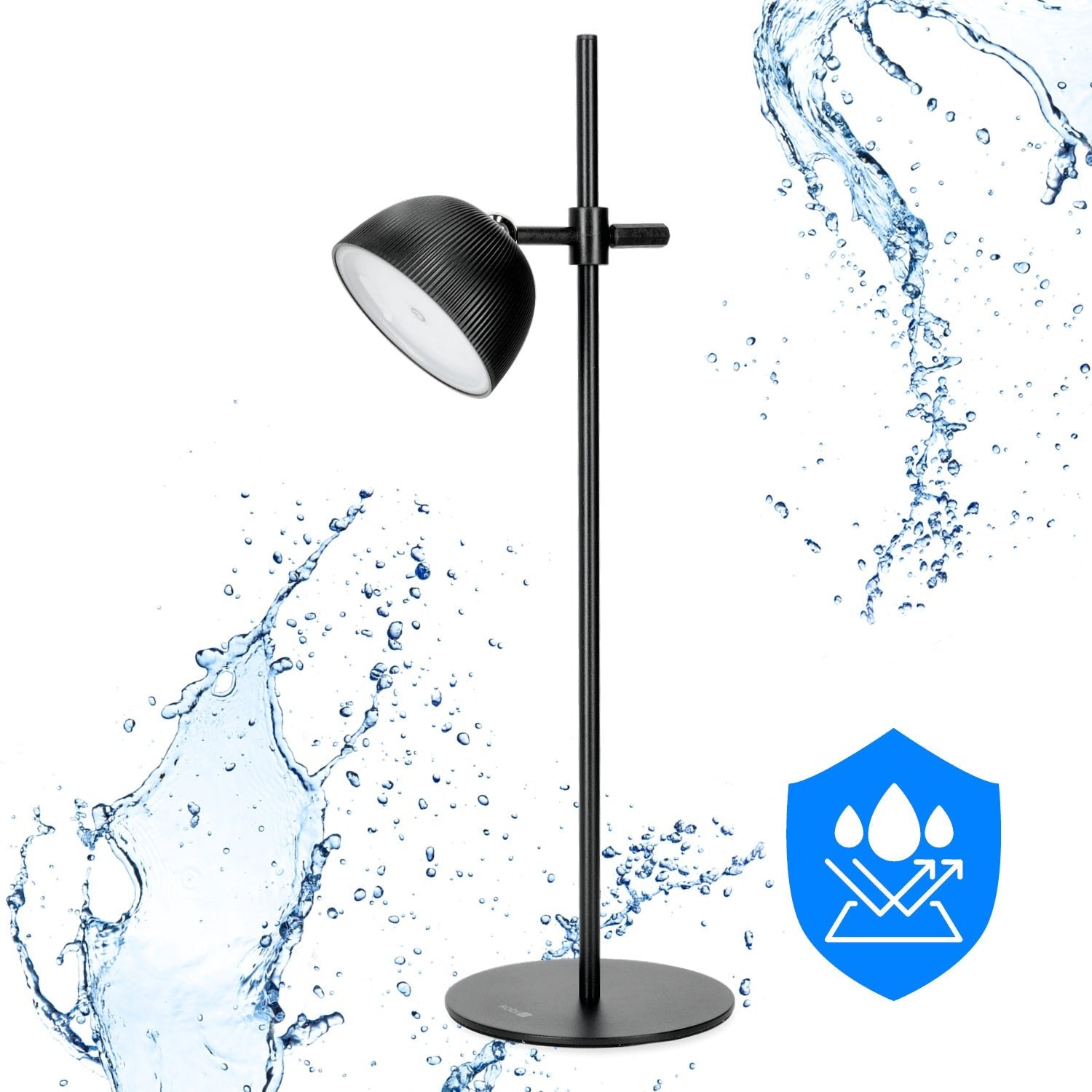 Lampka LED FLORENCE 3,5W regulacja barwy światła CZARNA 4w1 ładowanie USB - LAITICA