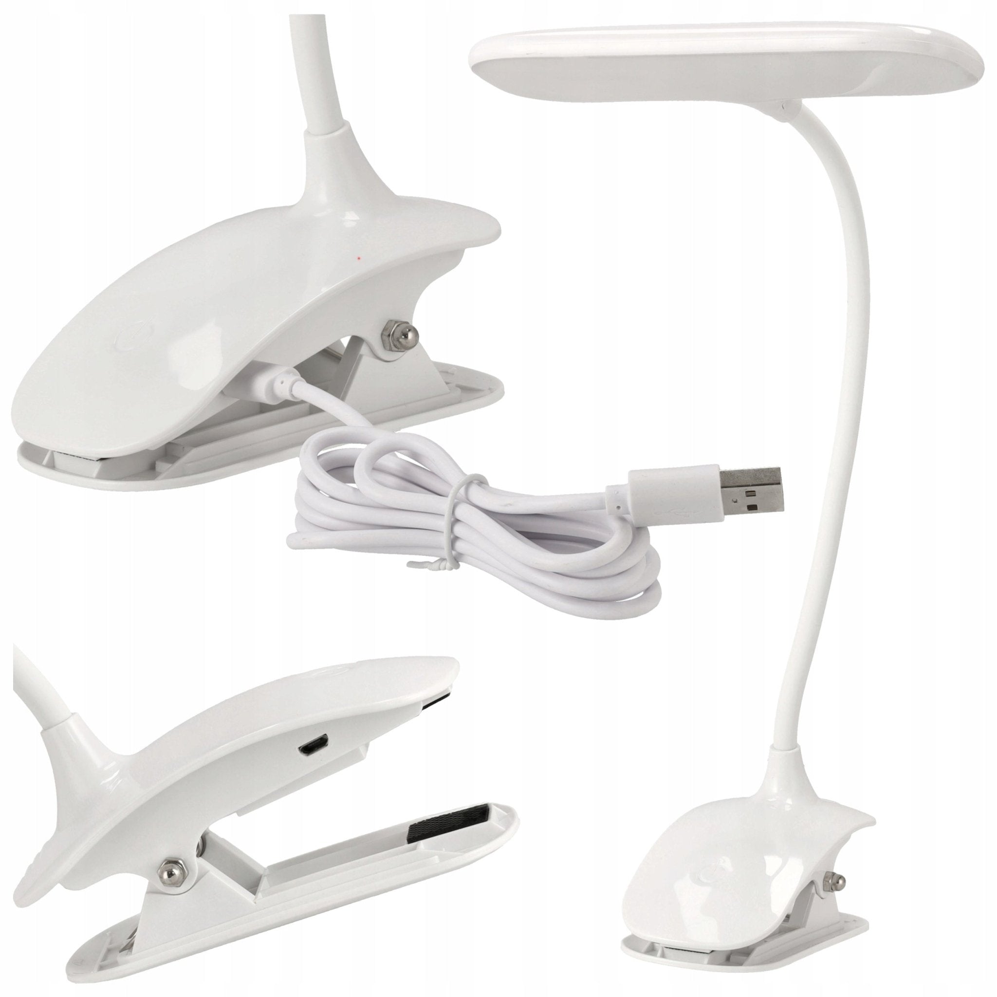 Lampka na biurko LED 5W barwa neutralna Z KLIPSEM - LAITICA
