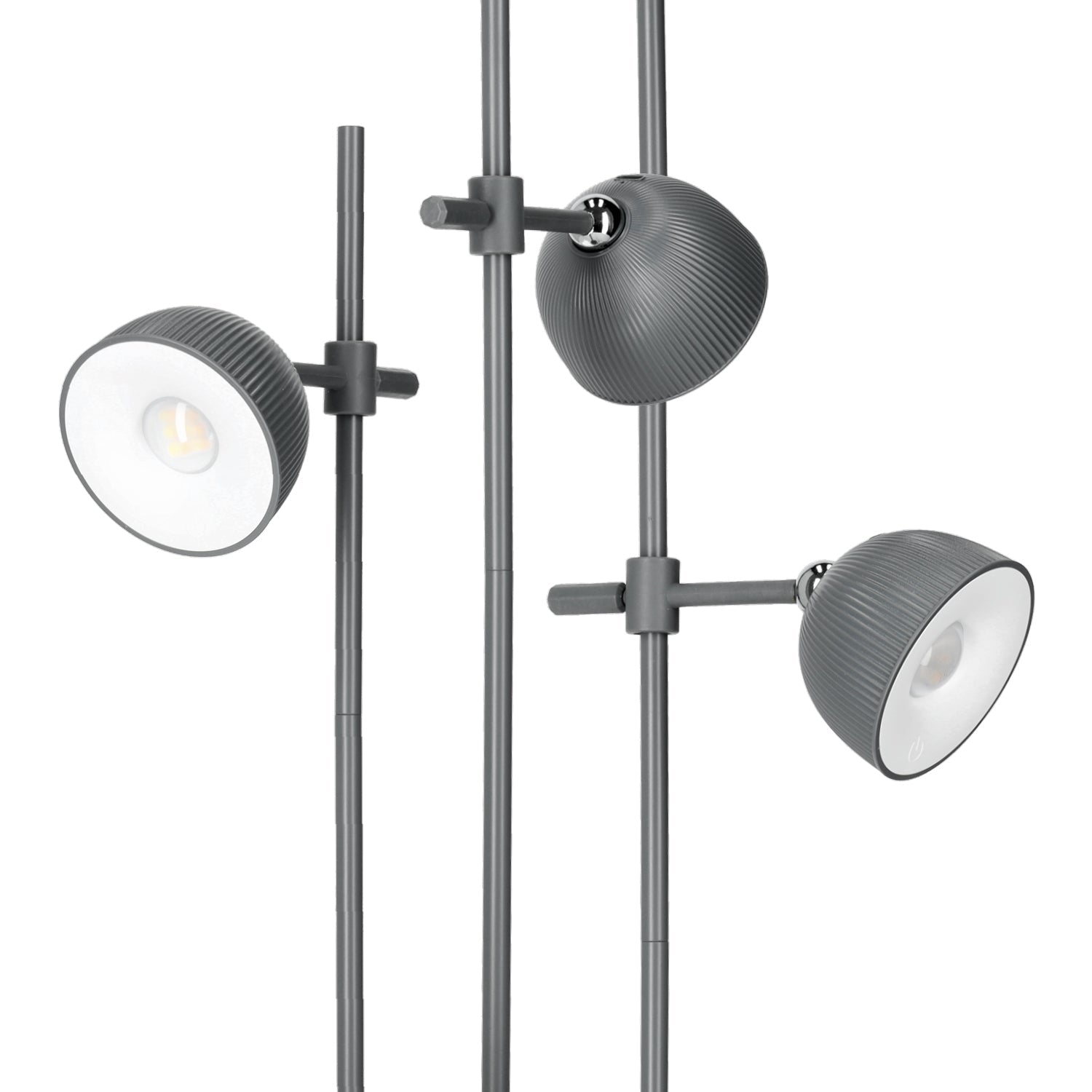 Lampka nocna LED bezprzewodowa szara z USB i regulacją światła – Laitica ORBI - LAITICA