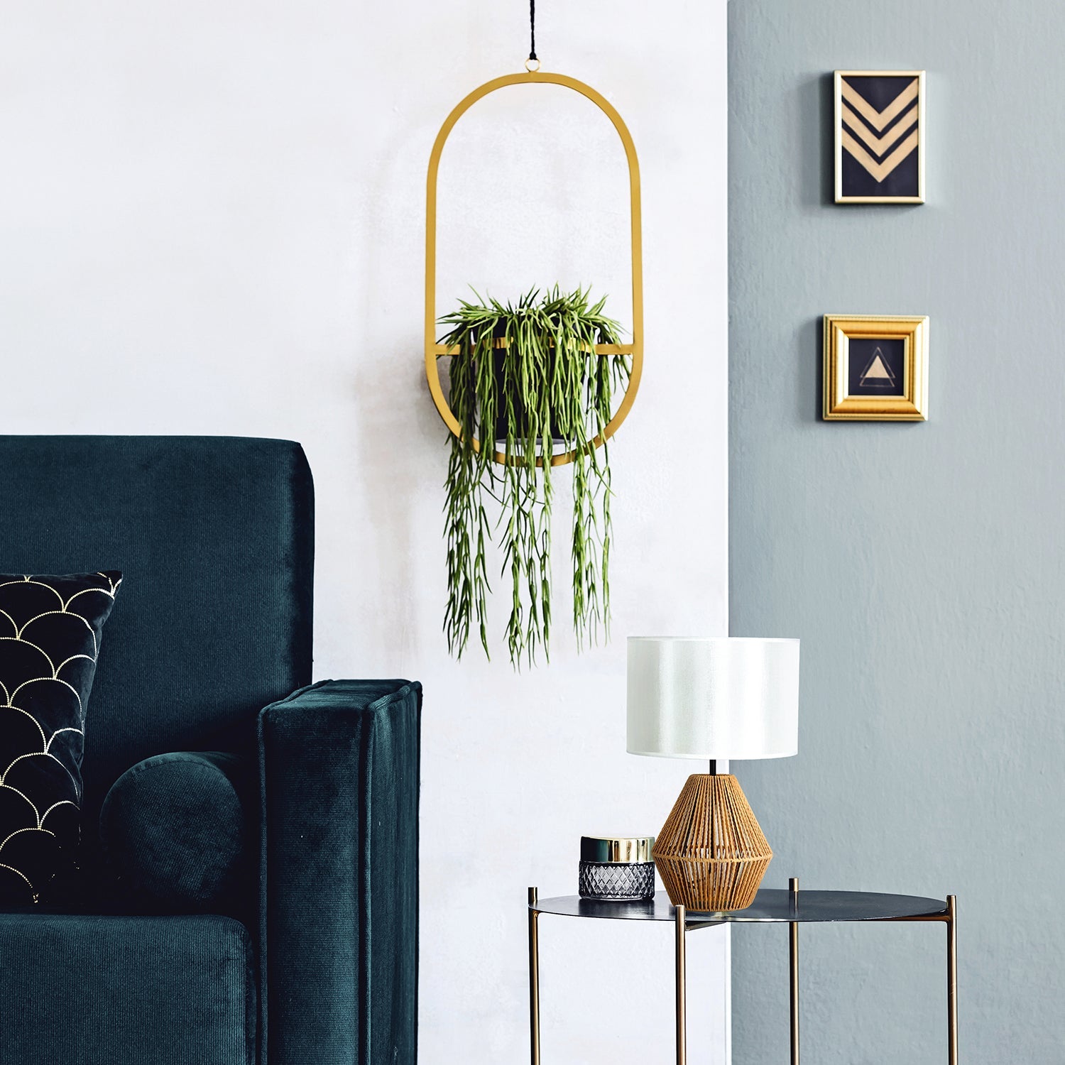 Lampka nocna Stołowa SIBU ST biały klosz STYL BOHO 1xE27 50cm Naturalna - LAITICA