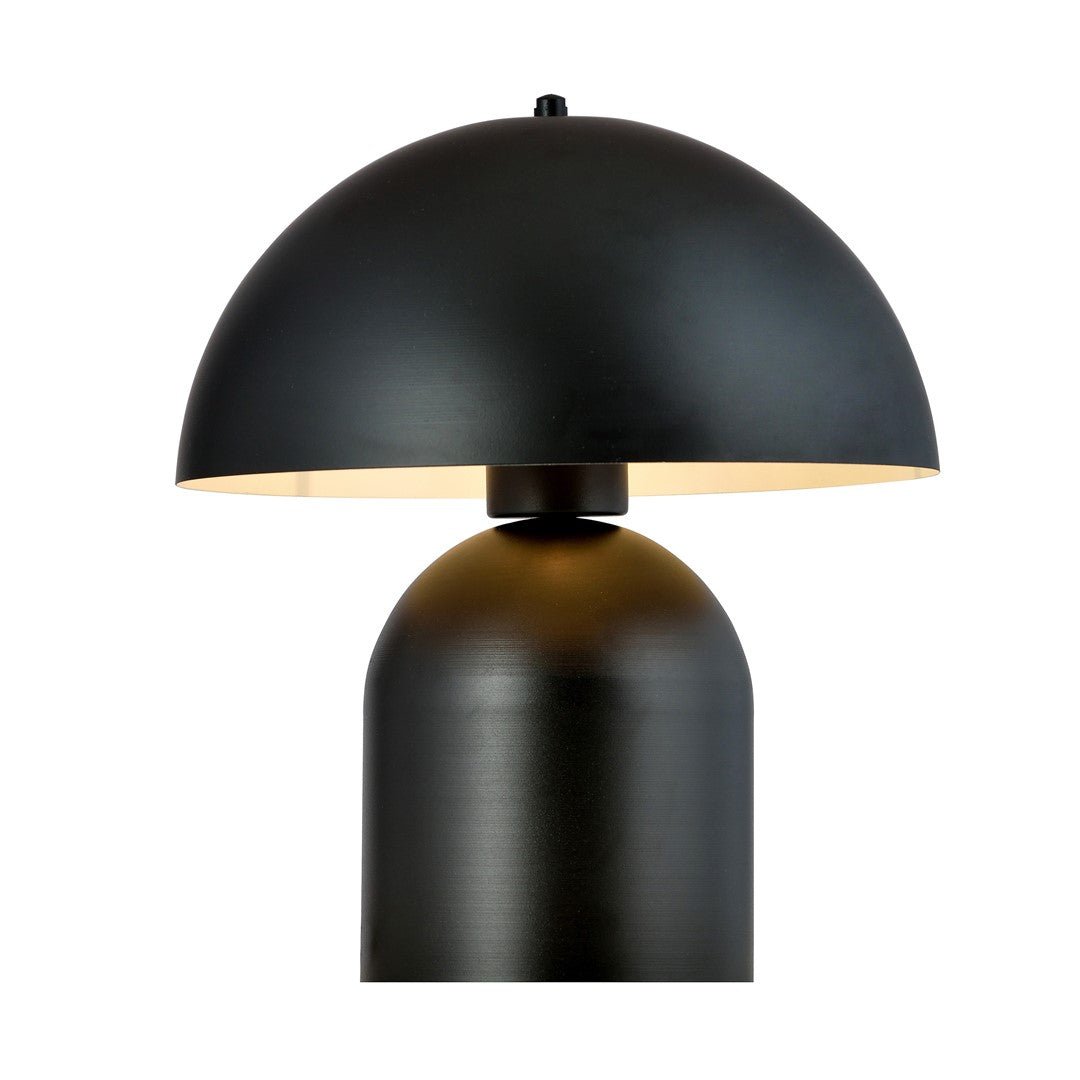 Lampka nocna SYDNEY czarna 1xE27 lampa stołowa - LAITICA