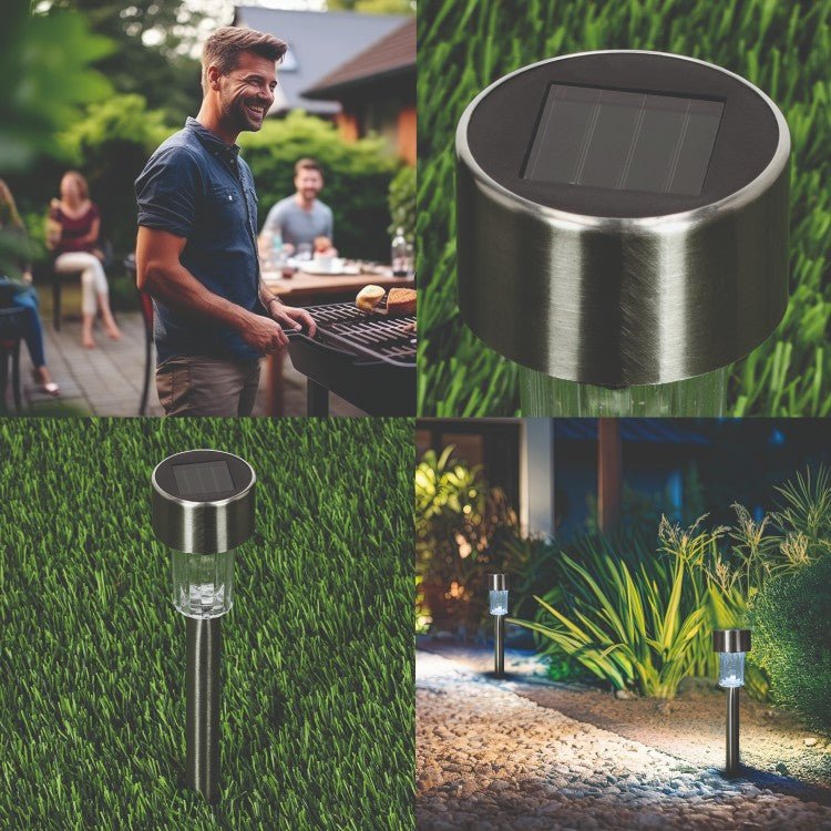 Lampy Solarne Ogrodowe LED 6000K – Lampki Solarne do Ogrodu - Zestaw 10szt - LAITICA