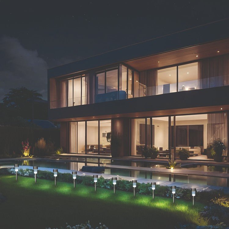 Lampy Solarne Ogrodowe LED 6000K – Lampki Solarne do Ogrodu - Zestaw 10szt - LAITICA