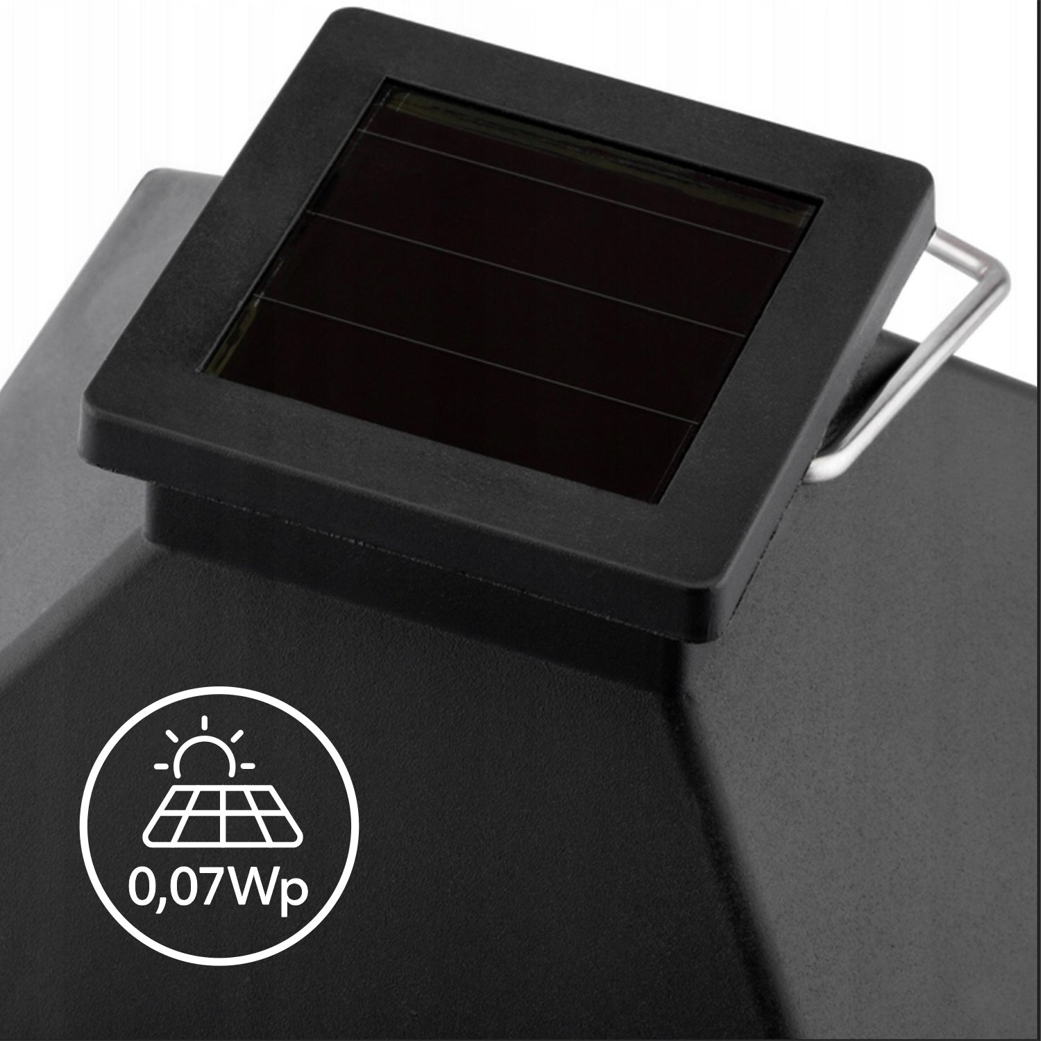 Latarnia Solarna LED Lampion CZARNY Lampa Ogrodowa 2700K Ozdobna Latarenka - LAITICA