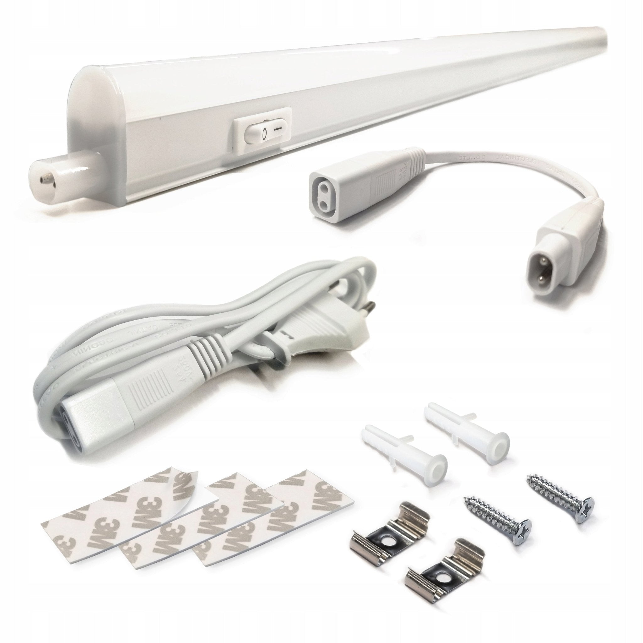 Listwa meblowa 60cm LED LEDI 8W pod szafkę oprawa meblowa 4000K + kabel - LAITICA