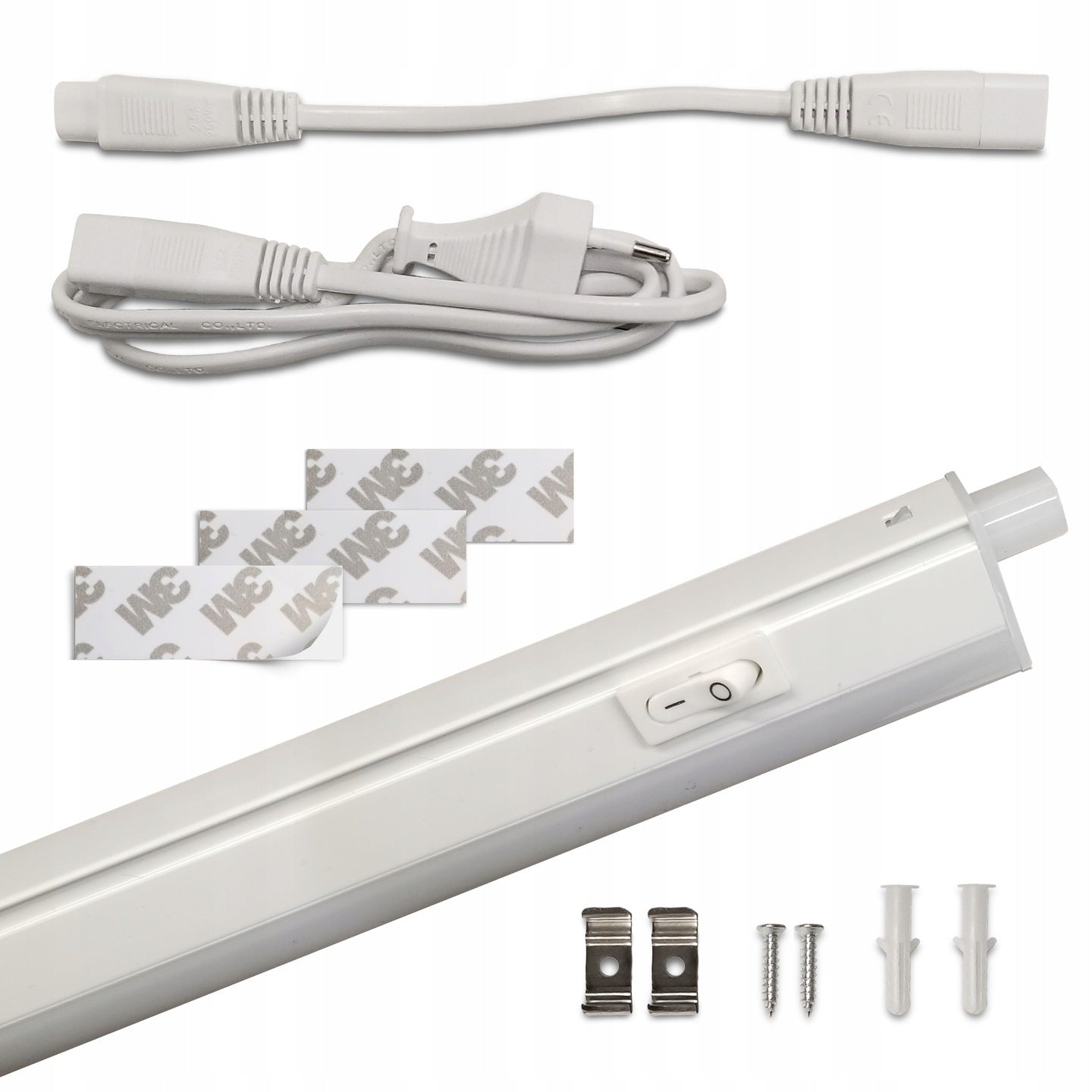 Listwa meblowa 60cm LED LEDI 8W pod szafkę oprawa meblowa 4000K + kabel - LAITICA