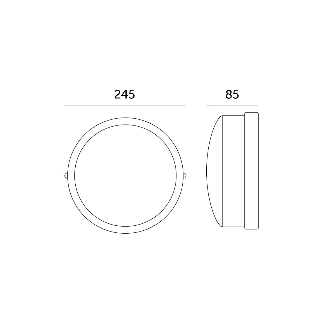 Mocna OPRAWA Warsztatowa LAMPA GARAŻ PLAFON - IP44 - LAITICA