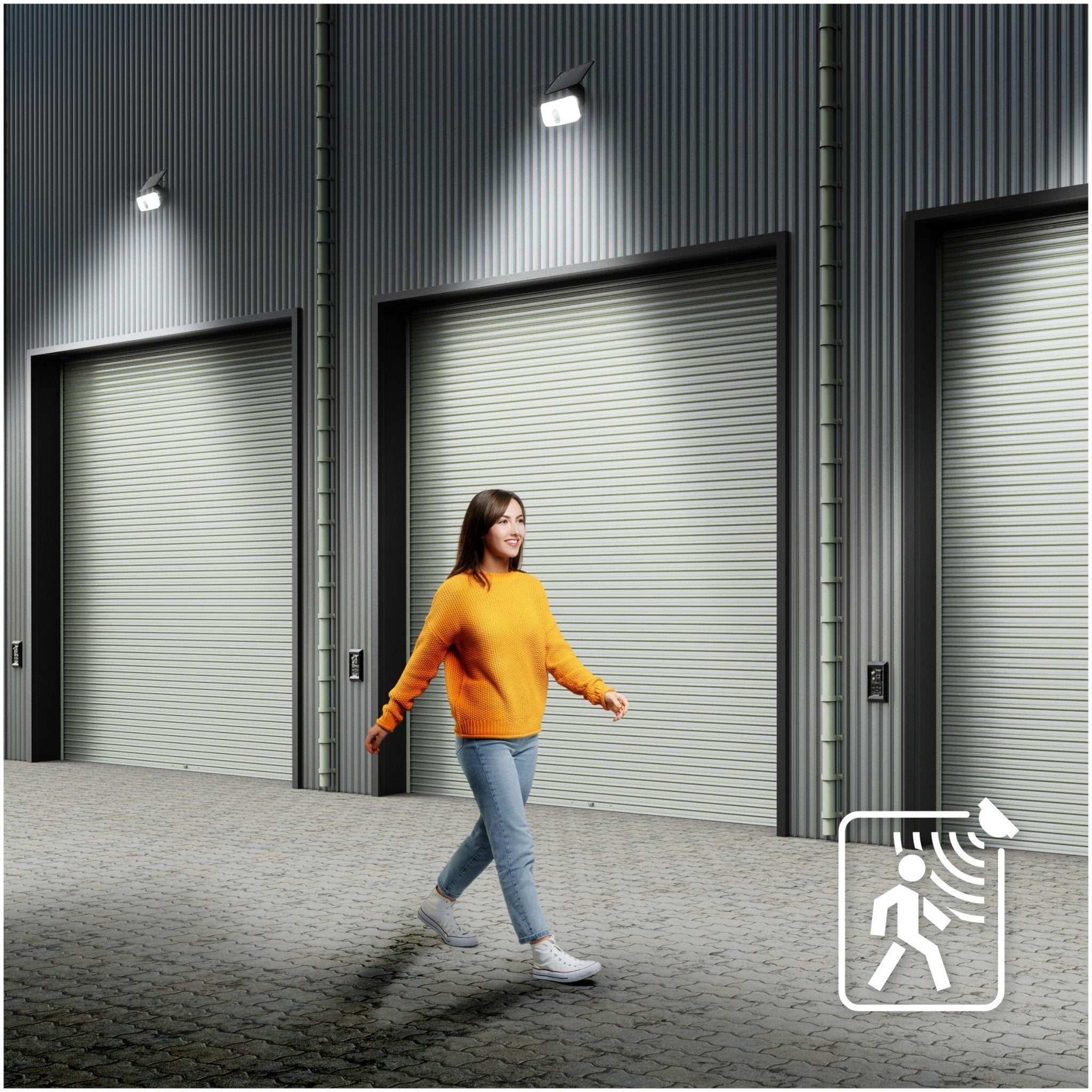 Naświetlacz Solarny LED 13W Lampa Halogen Barwa NEUTRALNA Czujnik Ruchu - LAITICA