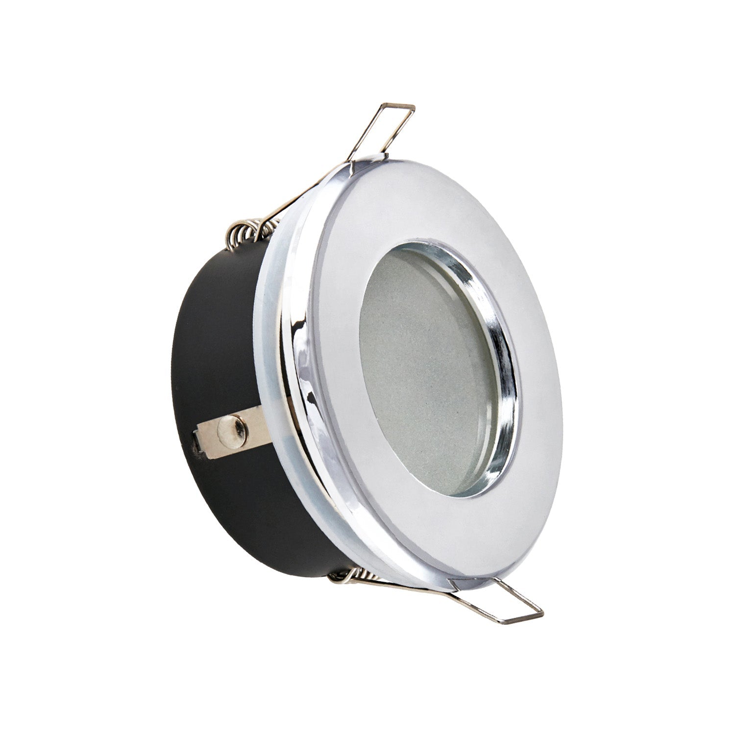 Oczko sufitowe OPRAWA HERMETYCZNA halogen do podbitki IP44 SREBRNE - LAITICA