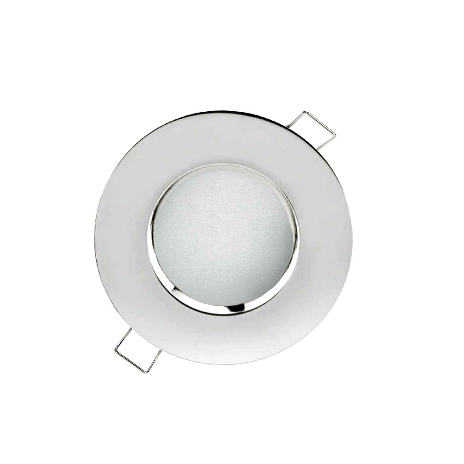 Oczko sufitowe OPRAWA HERMETYCZNA halogen do podbitki IP44 SREBRNE - LAITICA