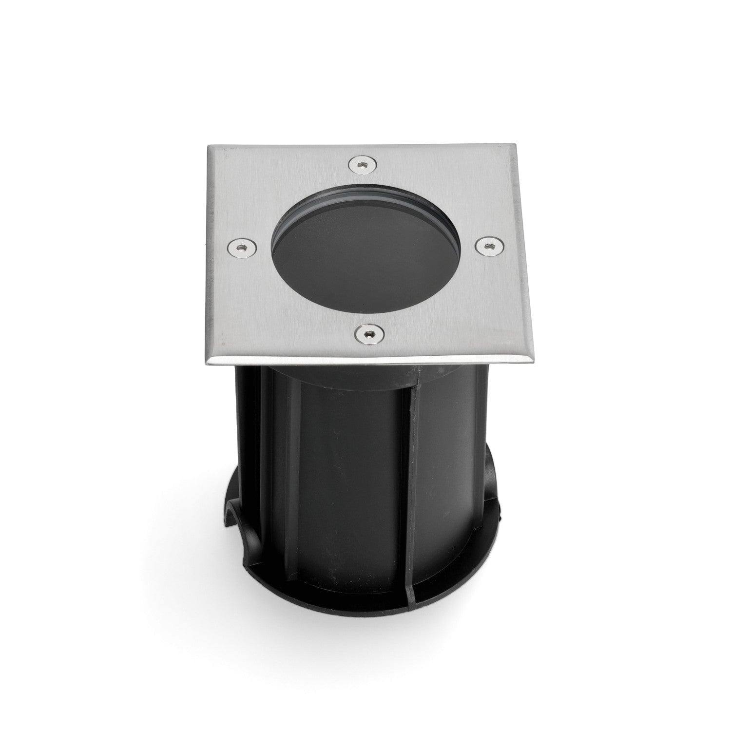 Oprawa dogruntowa HELIA kwadratowa GU10 CHROM wodoodporna lampa najazdowa - LAITICA