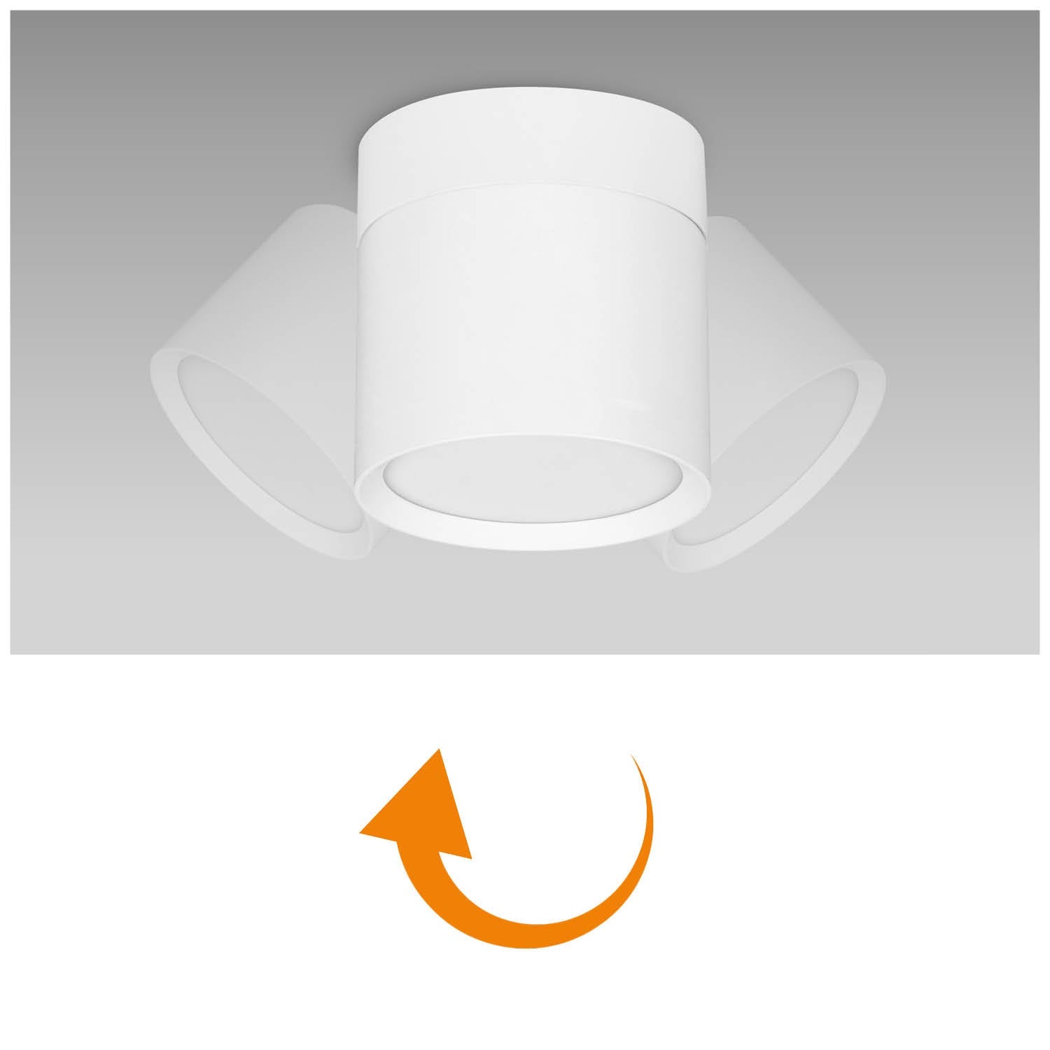 Oprawa Halogenowa Natynkowa Tuba ruchoma Gx53 LED Spot Kinkiet Sufitowa biała - LAITICA